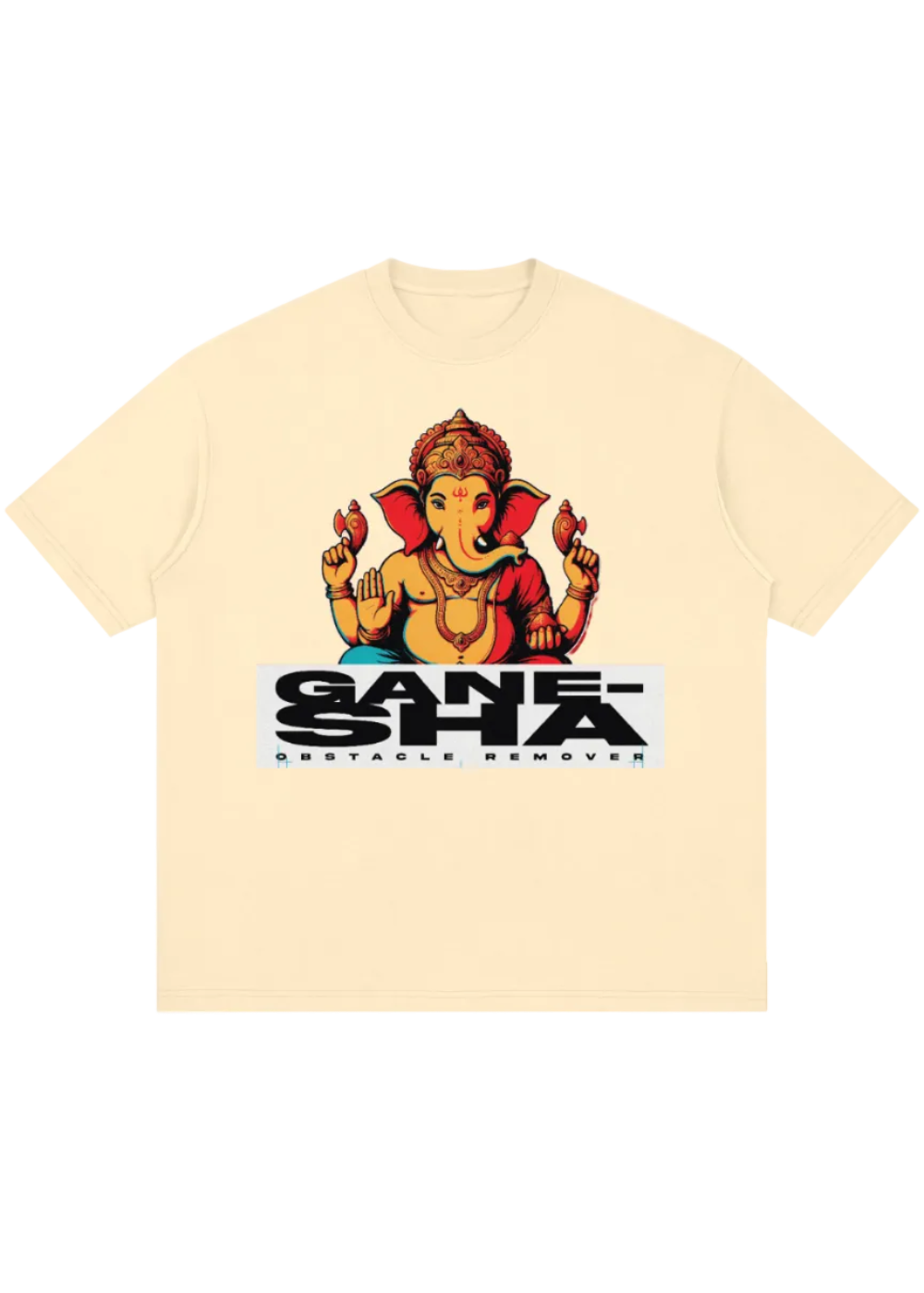 Ganesha Pop Art Oversized Tee