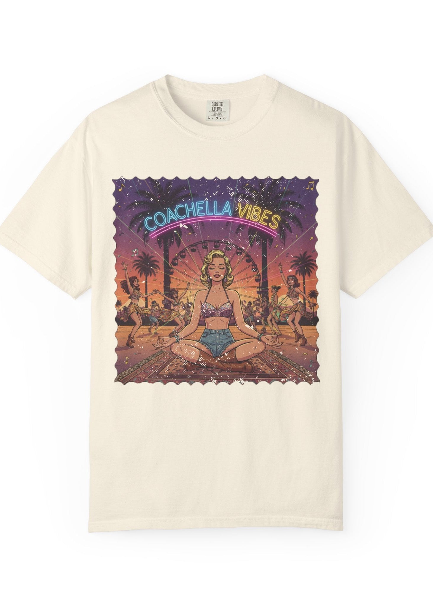 Pinup Meditation Coachella Tee