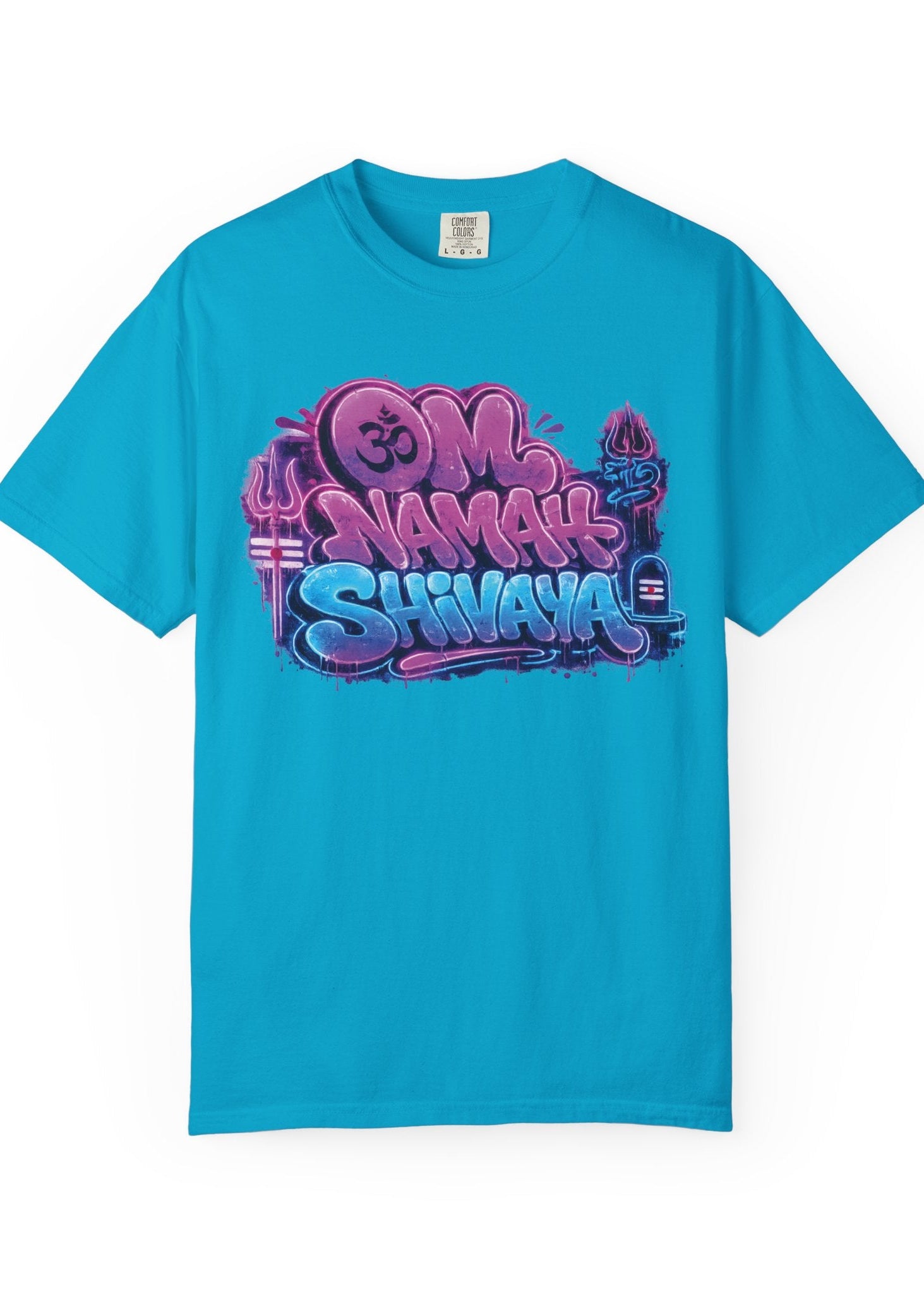 Om Namah Shivaya Neon Graffiti Tee