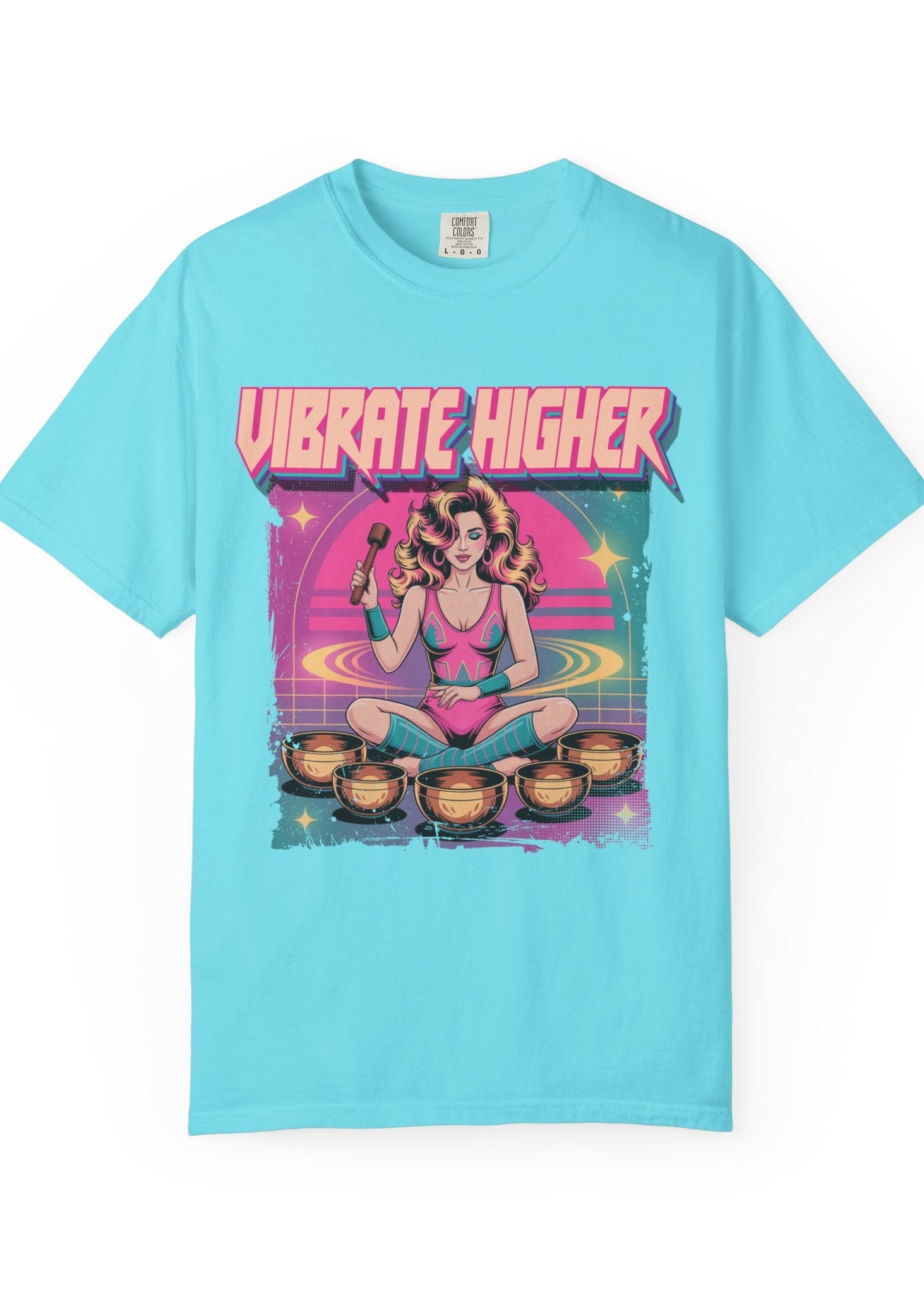 Vibrate Higher Retro 80s Sound Bath Tee