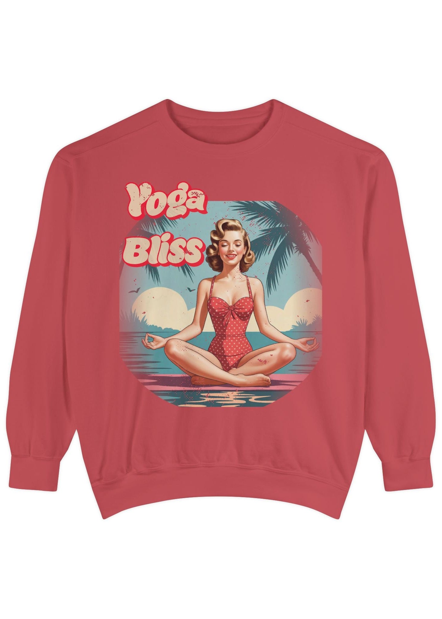 Yoga Bliss Vintage Pin-Up Sweatshirt
