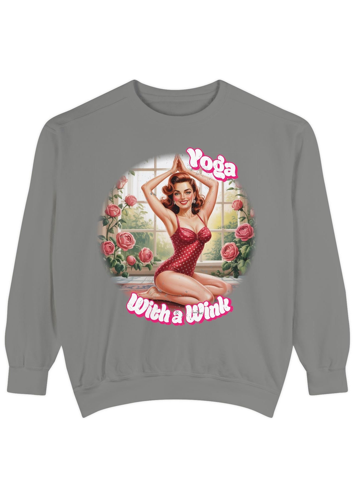 Retro Pin-Up Yoga Crewneck