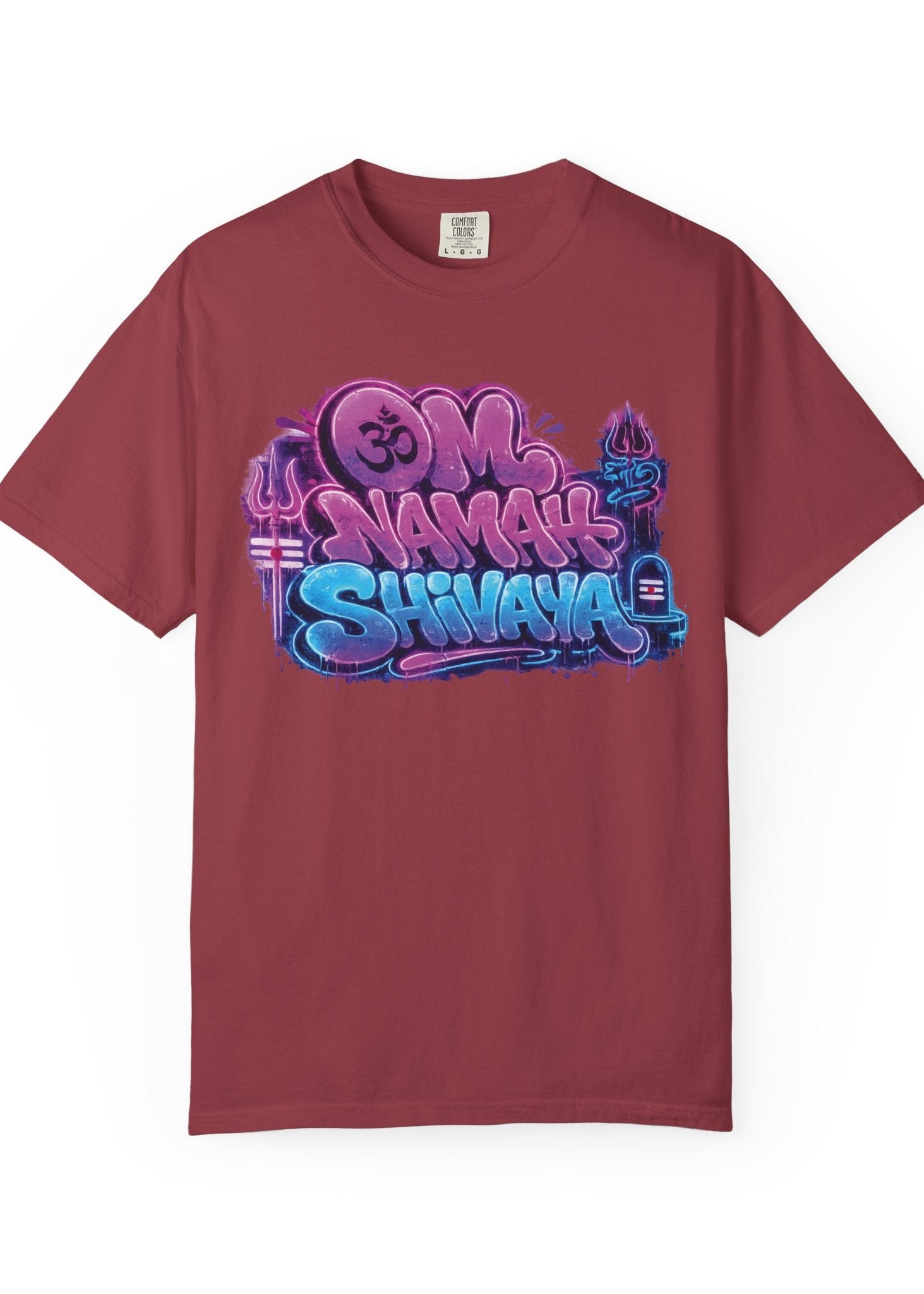 Om Namah Shivaya Neon Graffiti Tee