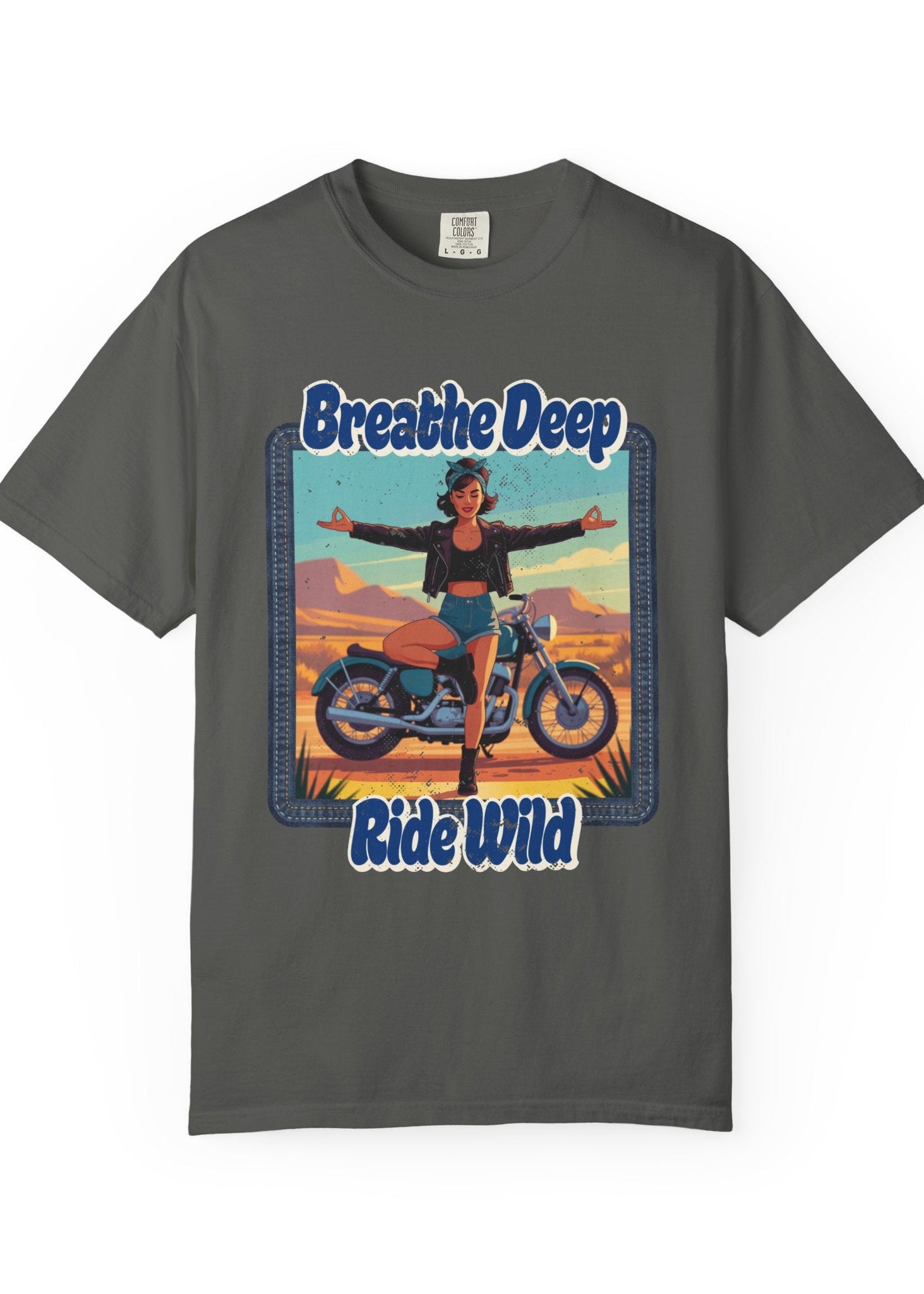 Breathe Deep Ride Wild Tee