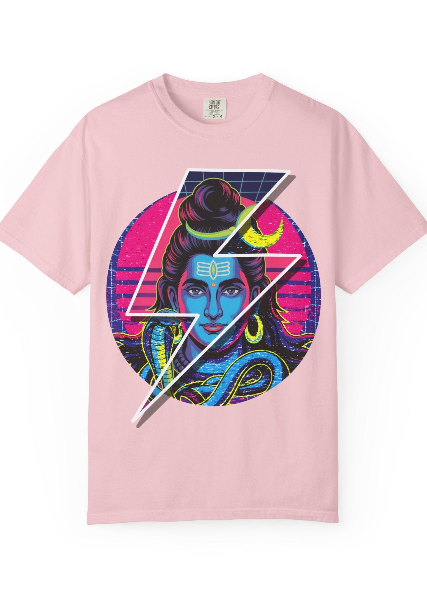 80s Retro Shiva Neon Wave Tee