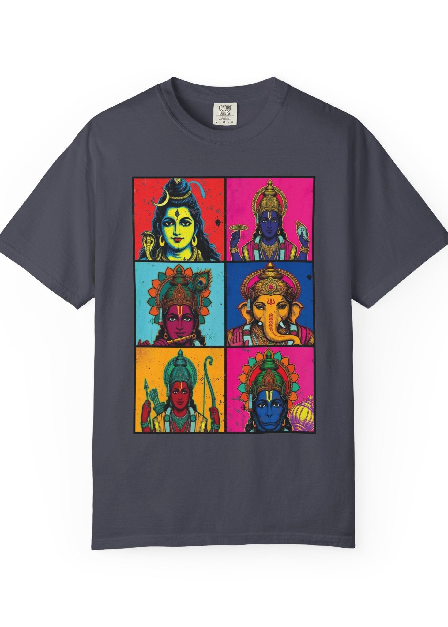 Pop Art Hindu Gods T-Shirt – Krishna, Shiva, Ganesha & More
