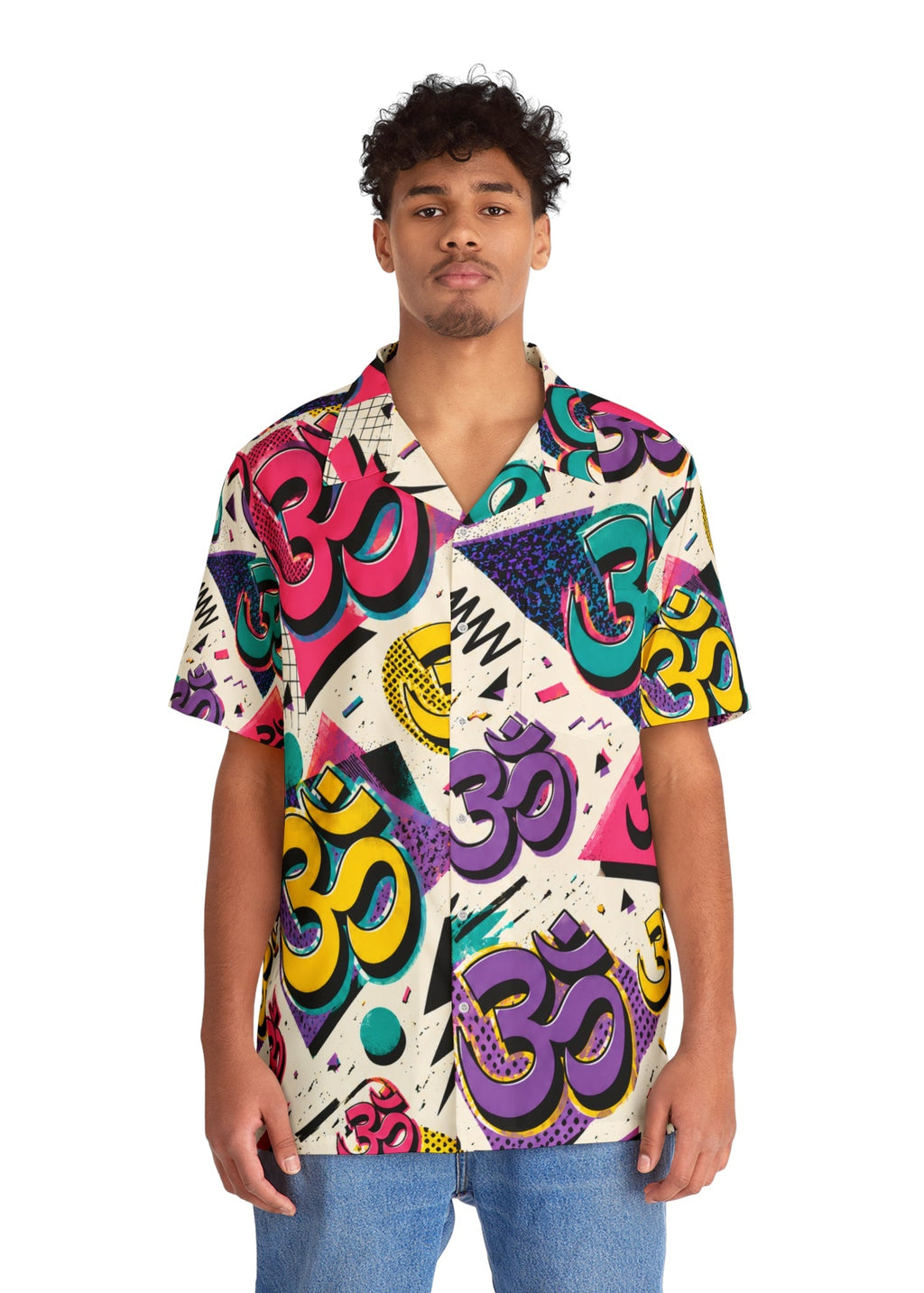 Retro Om Pop Art Hawaiian Shirt