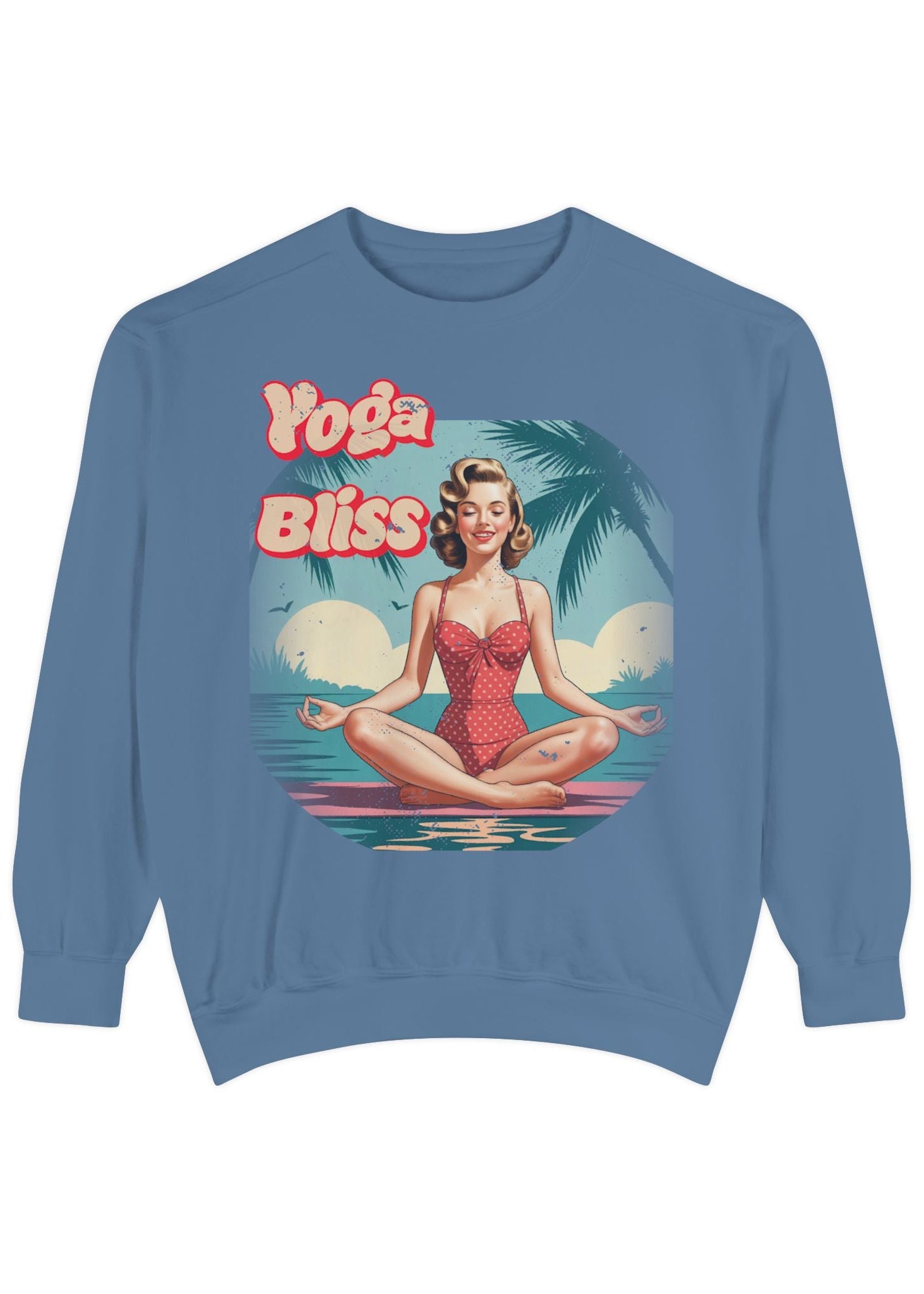 Yoga Bliss Vintage Pin-Up Sweatshirt