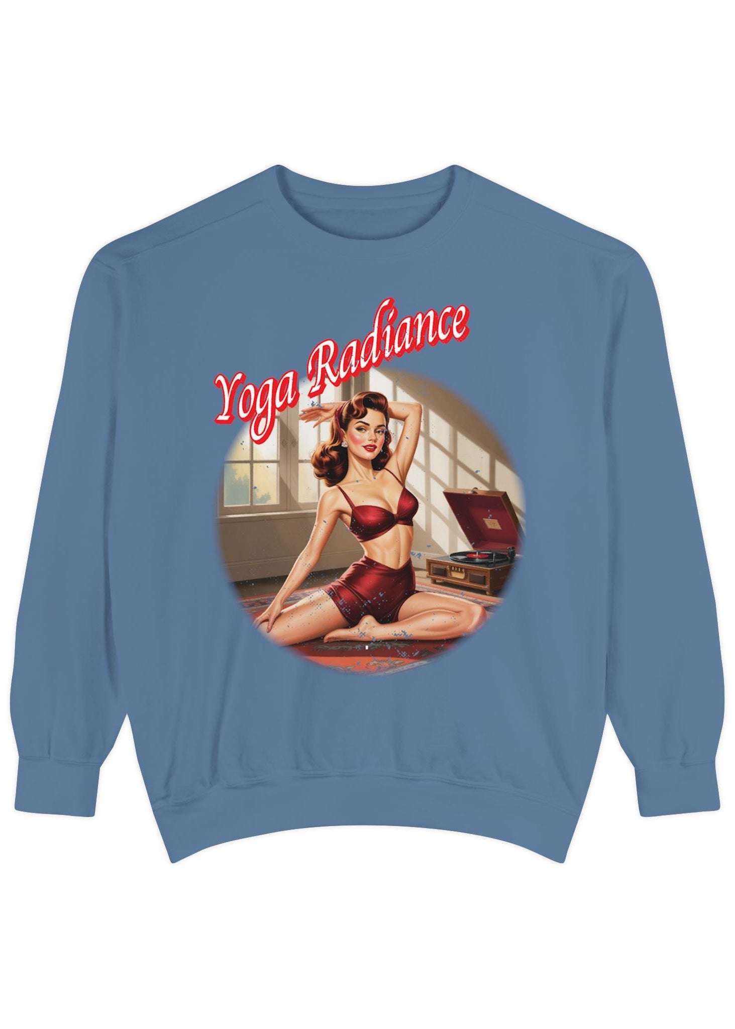Yoga Radiance Vintage Pin-Up Sweatshirt