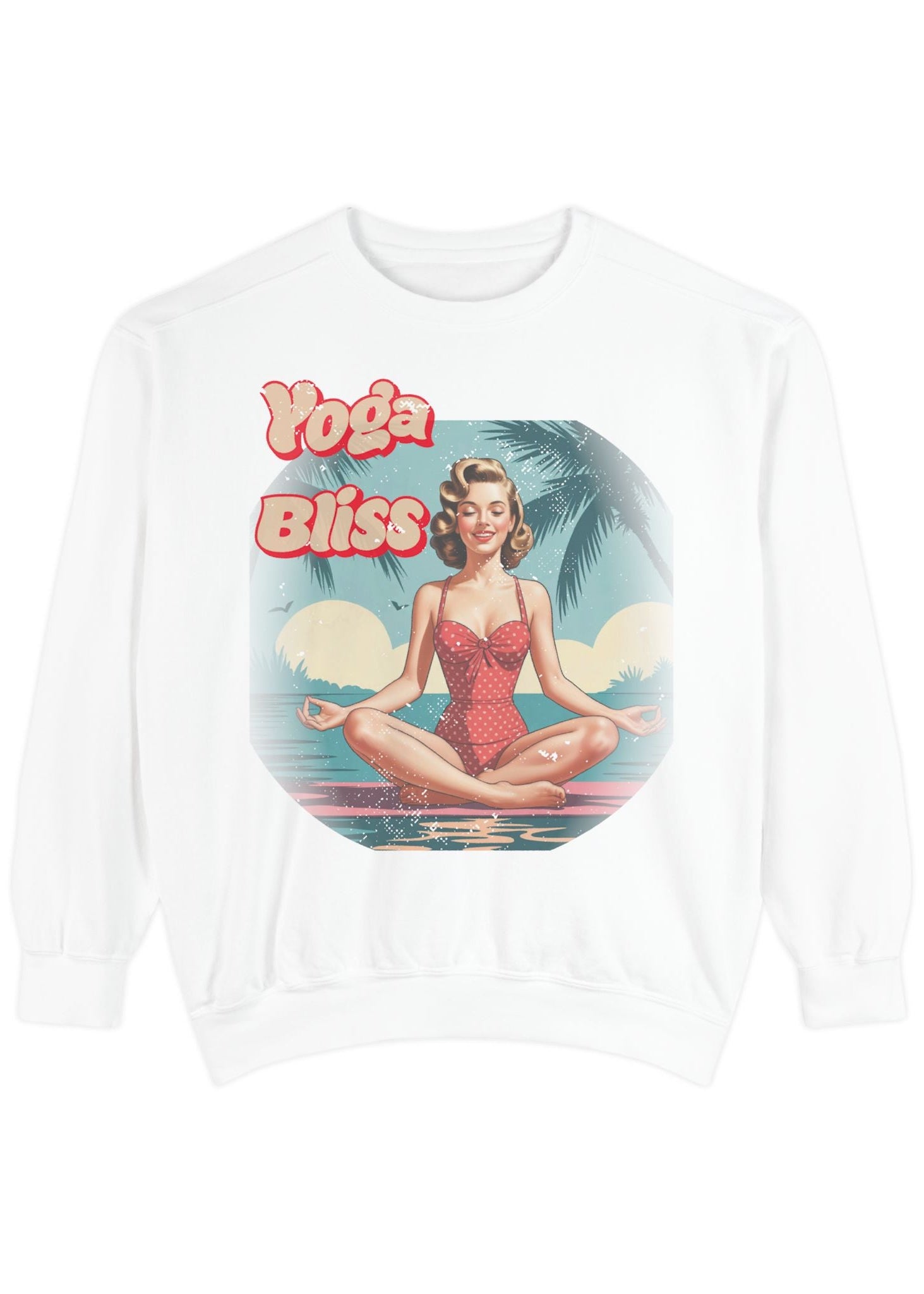 Yoga Bliss Vintage Pin-Up Sweatshirt