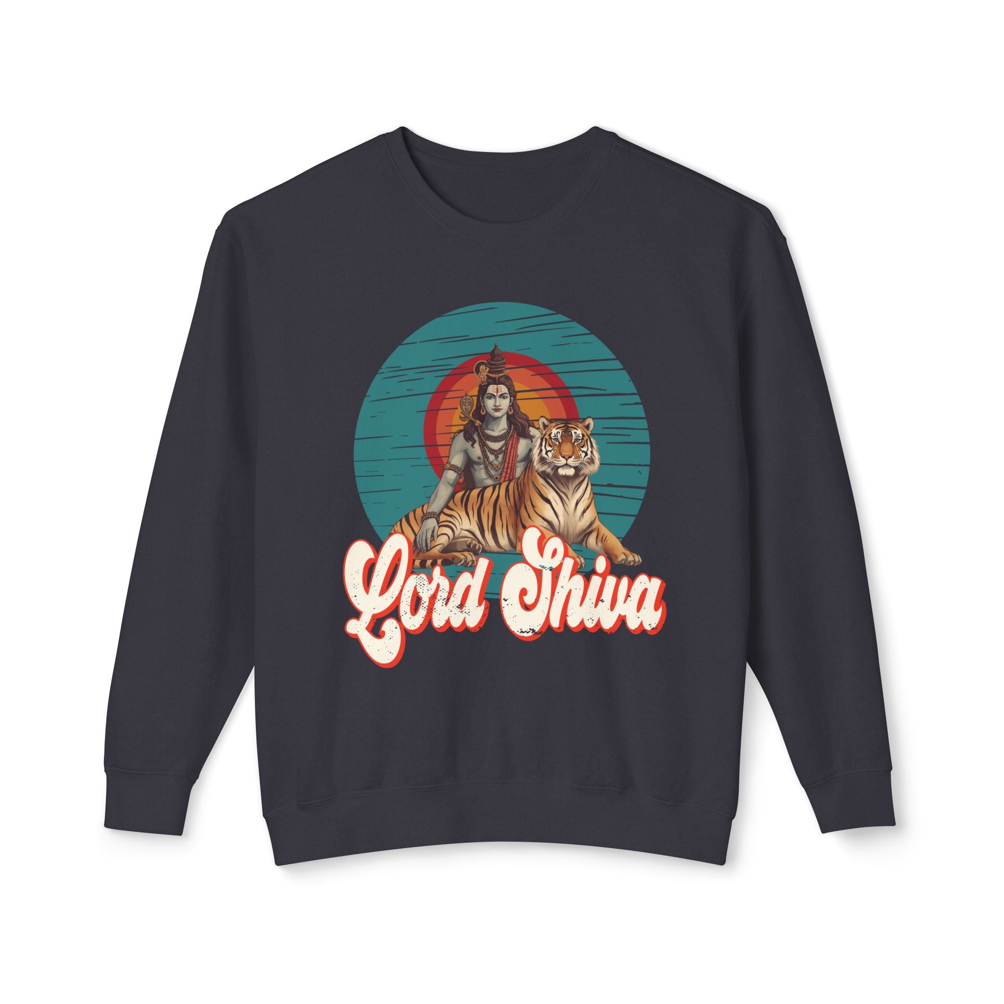 Lord Shiva Sweatshirt – Retro Hindu Spiritual Art Crewneck
