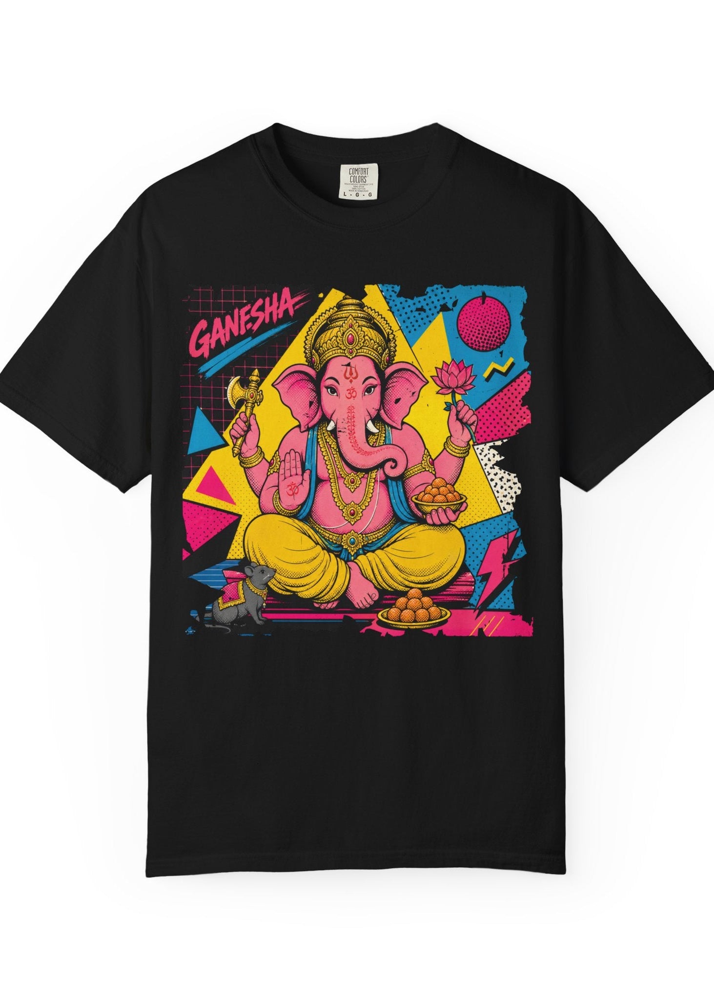 80s Pop Art Lord Ganesha Graphic T-Shirt