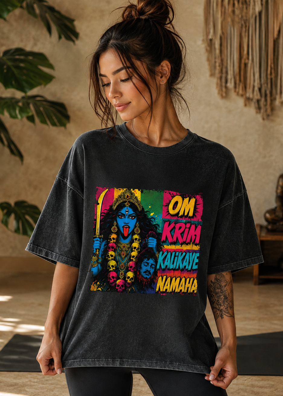 Maa Kali Pop Art Boxy T-Shirt