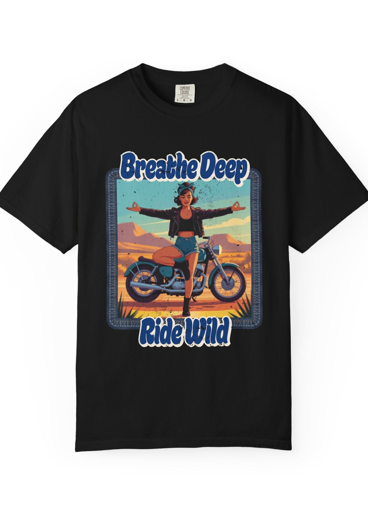 Breathe Deep Ride Wild Tee