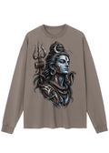 Lord Shiva Biomech Tattoo Long Sleeve T-Shirt