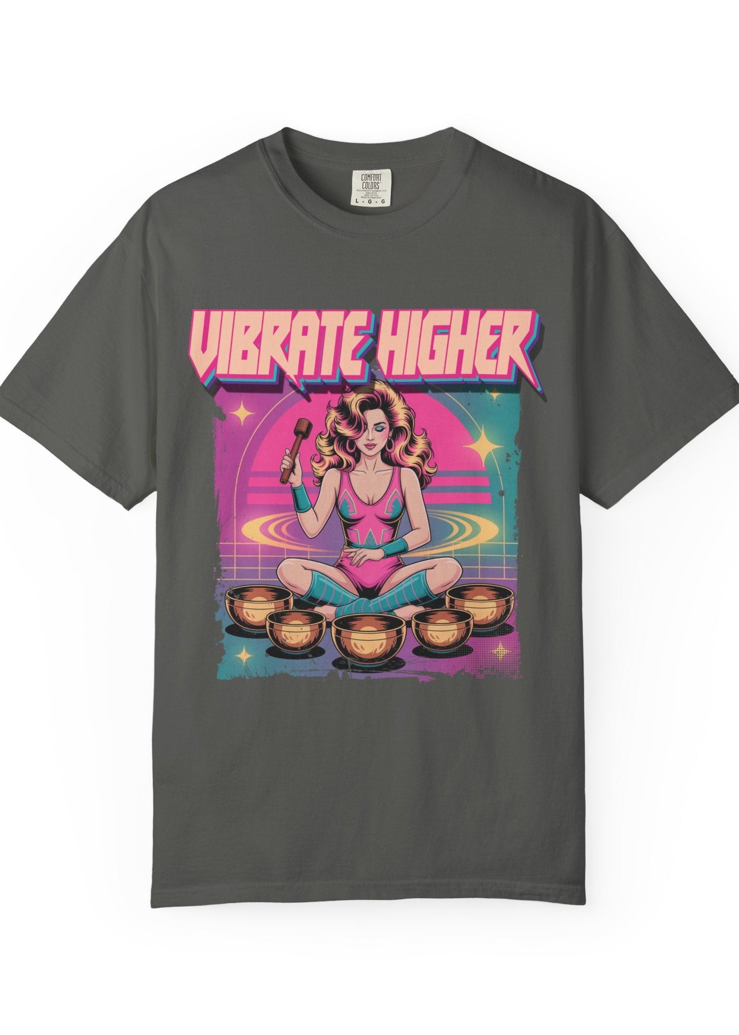 Vibrate Higher Retro 80s Sound Bath Tee
