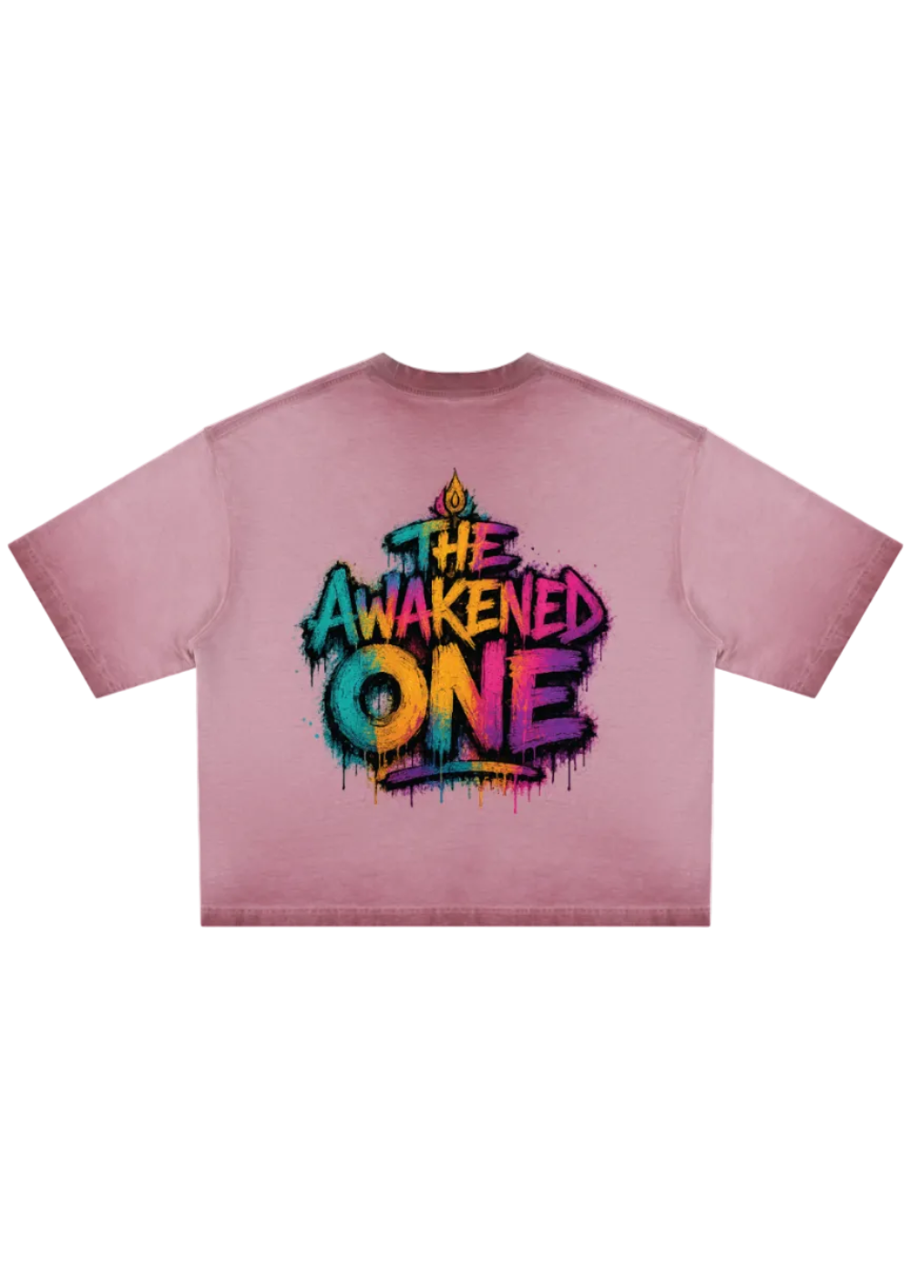 Awakened One Buddha Graffiti Reverse Dyed Boxy T-Shirt