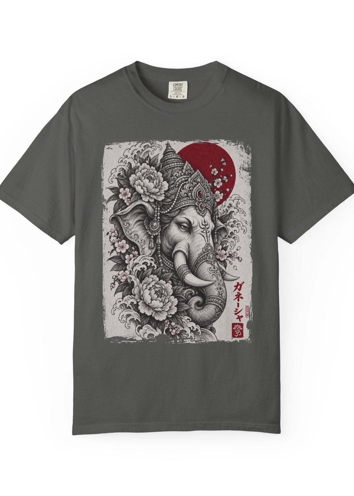 Japanese Ganesha Tattoo Graphic T-Shirt