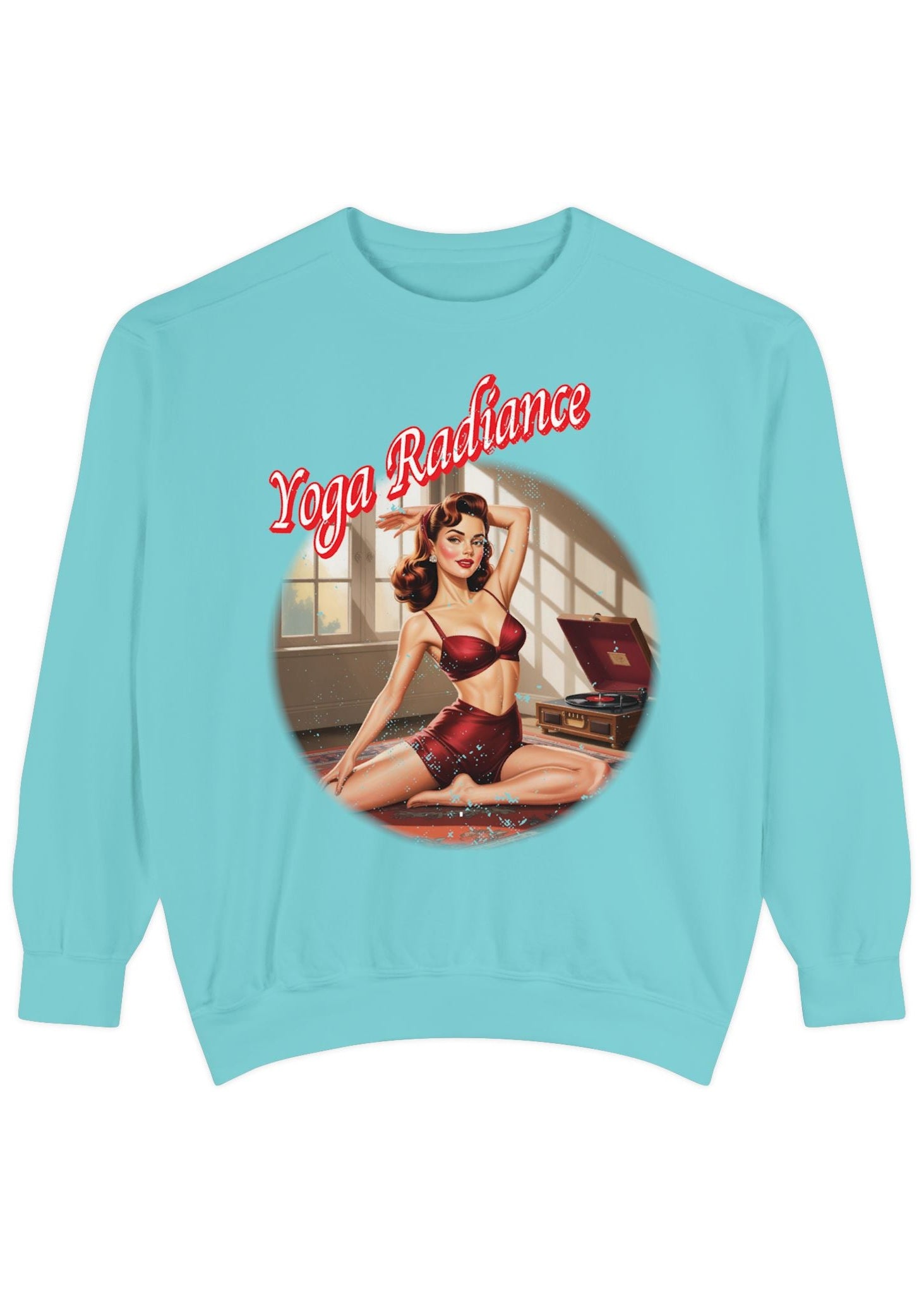 Yoga Radiance Vintage Pin-Up Sweatshirt