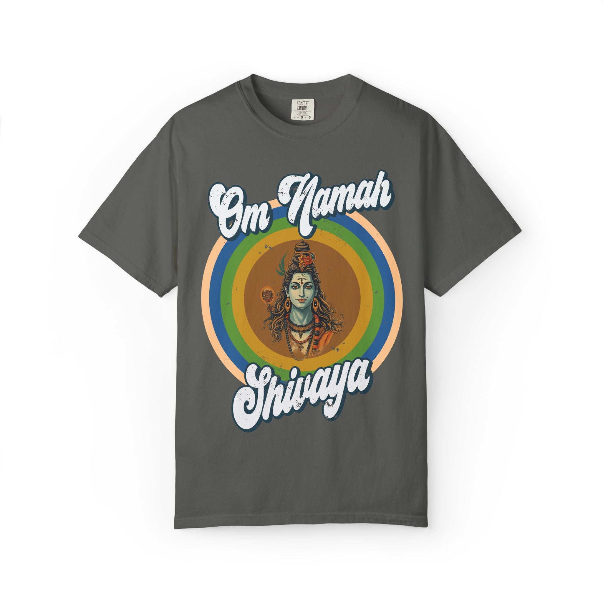 Lord Shiva Retro T-Shirt – Om Namah Shivaya Mantra Spiritual Tee