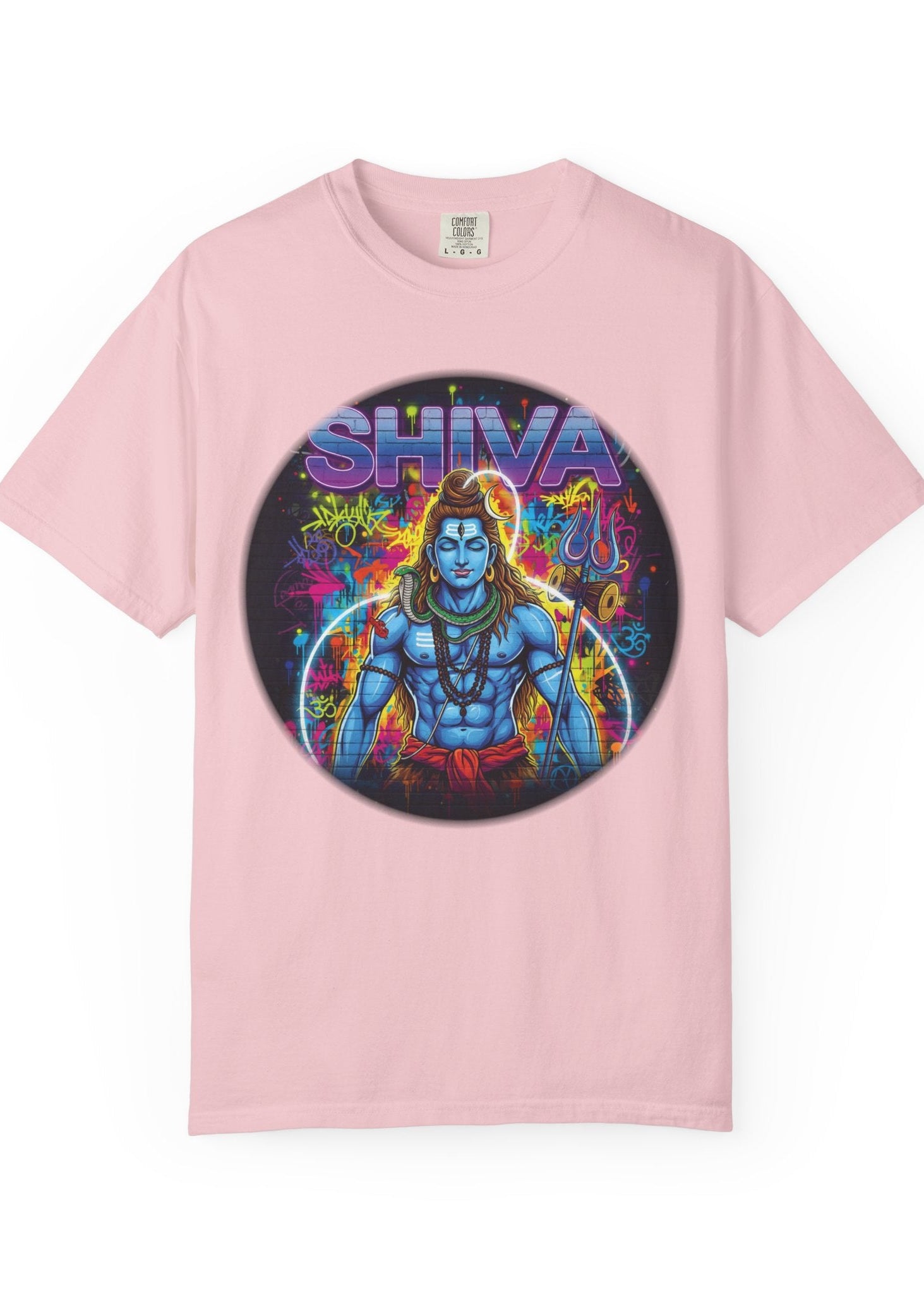 Neon Lord Shiva Graffiti Tee