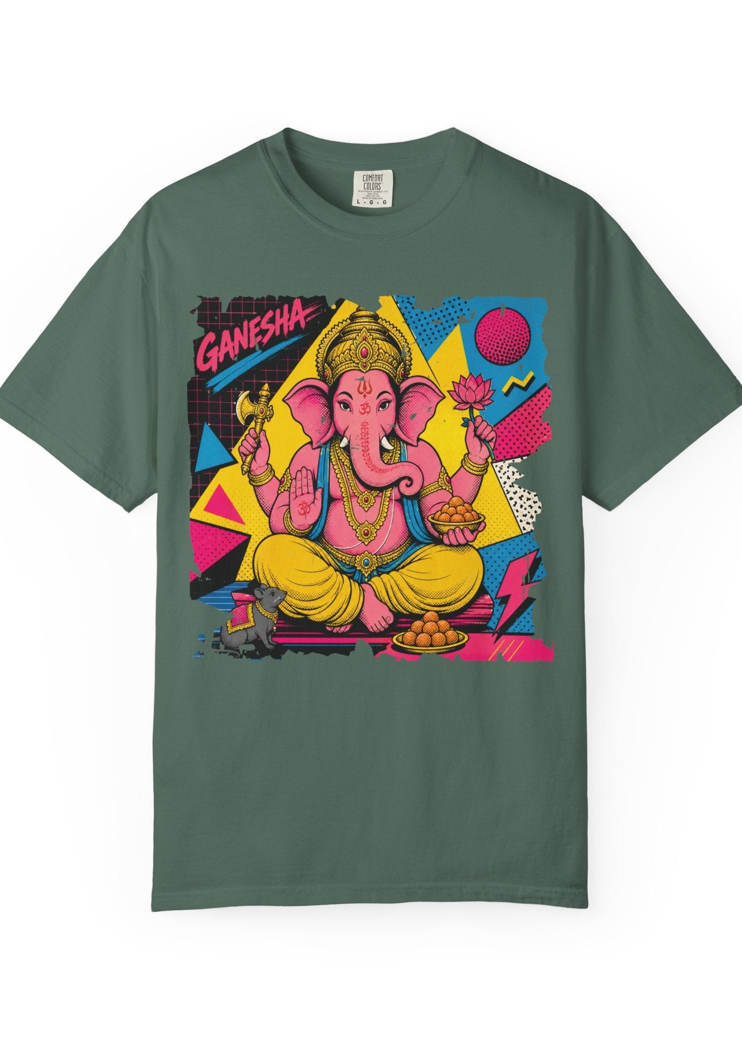 80s Pop Art Lord Ganesha Graphic T-Shirt