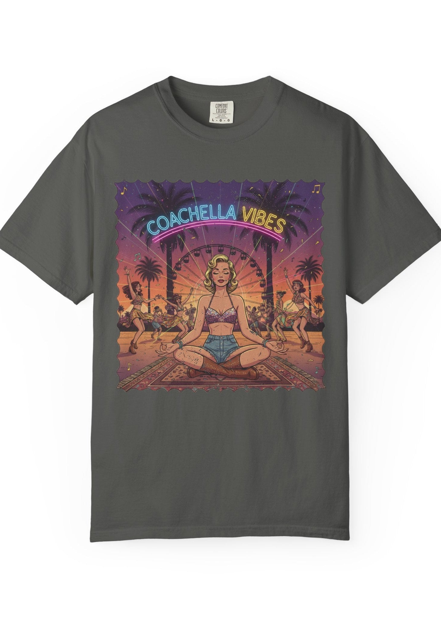 Pinup Meditation Coachella Tee