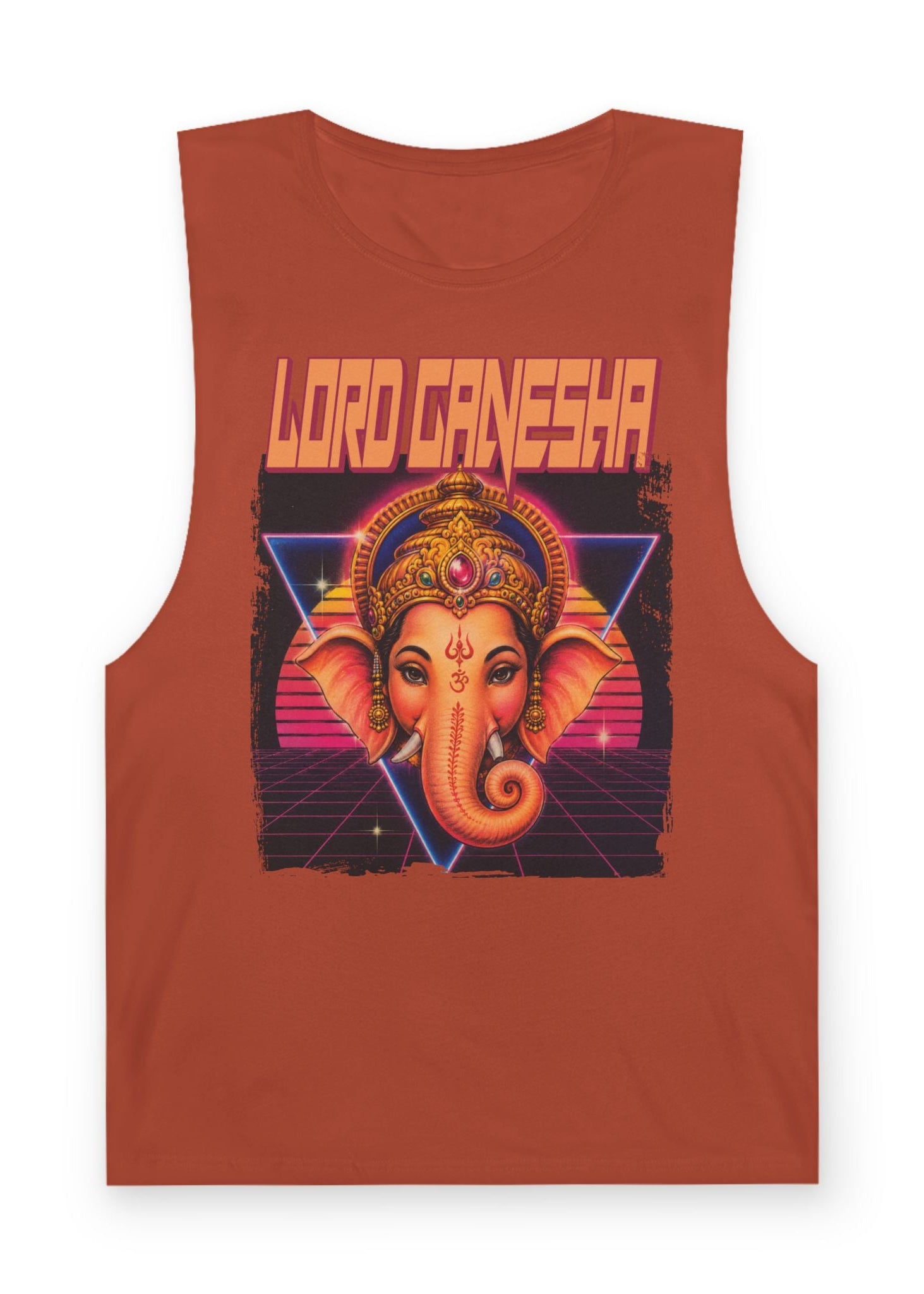 80s Synthwave Lord Ganesha Tank Top