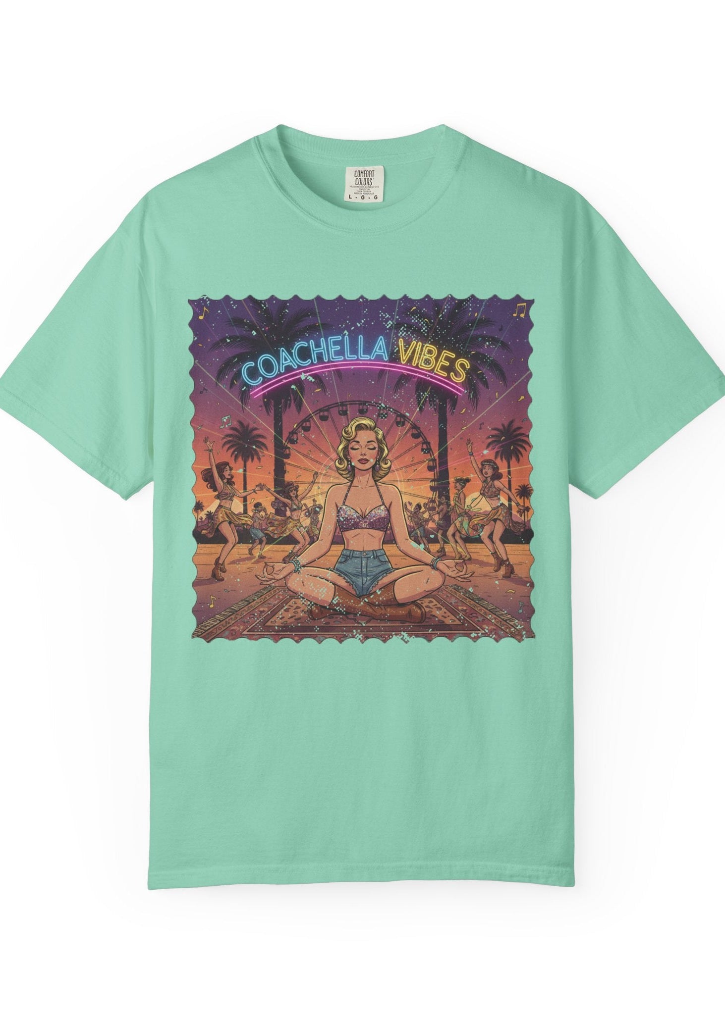 Pinup Meditation Coachella Tee