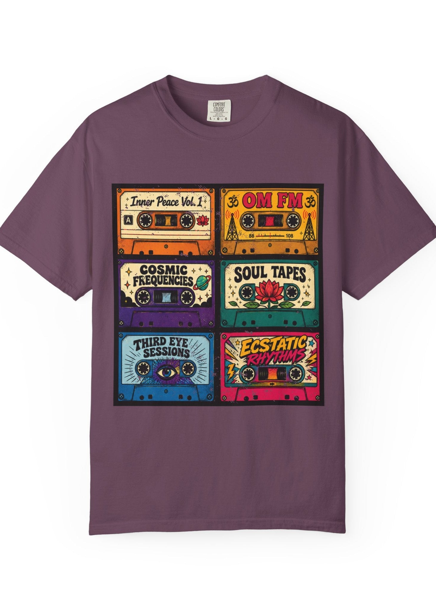 Retro Cassette Tape Yoga T-Shirt