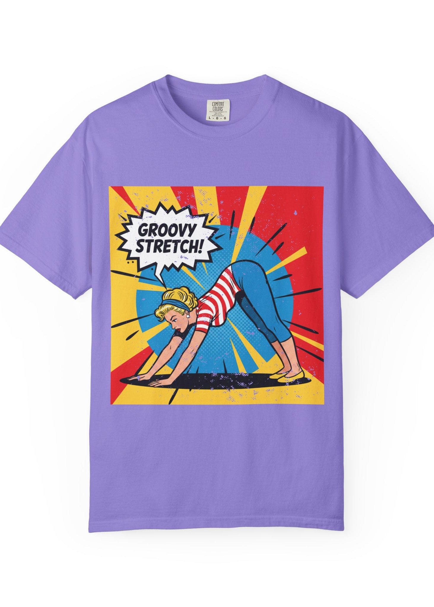 Retro Pop Art Yoga T-Shirt