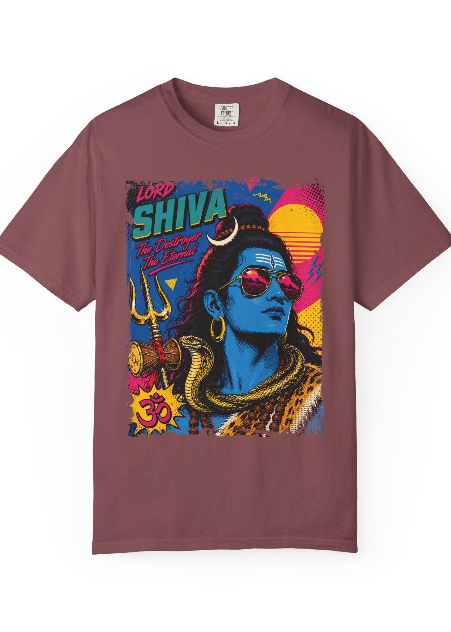 Retro Lord Shiva Pop Art T-Shirt