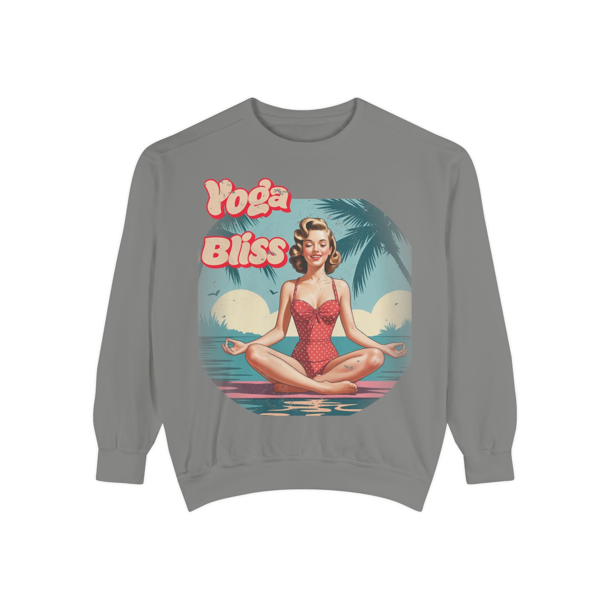 Yoga Bliss Vintage Pin-Up Sweatshirt