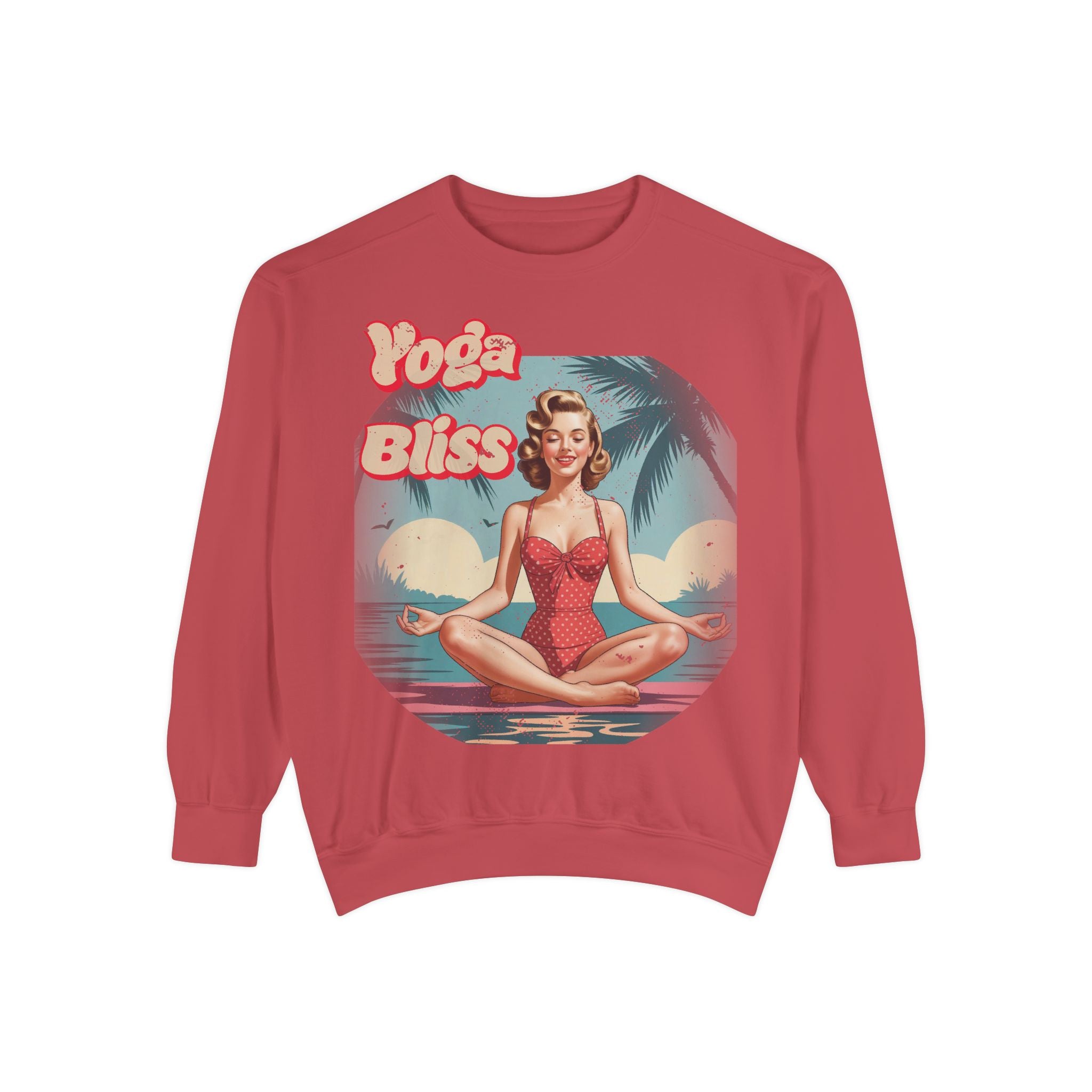 Yoga Bliss Vintage Pin-Up Sweatshirt