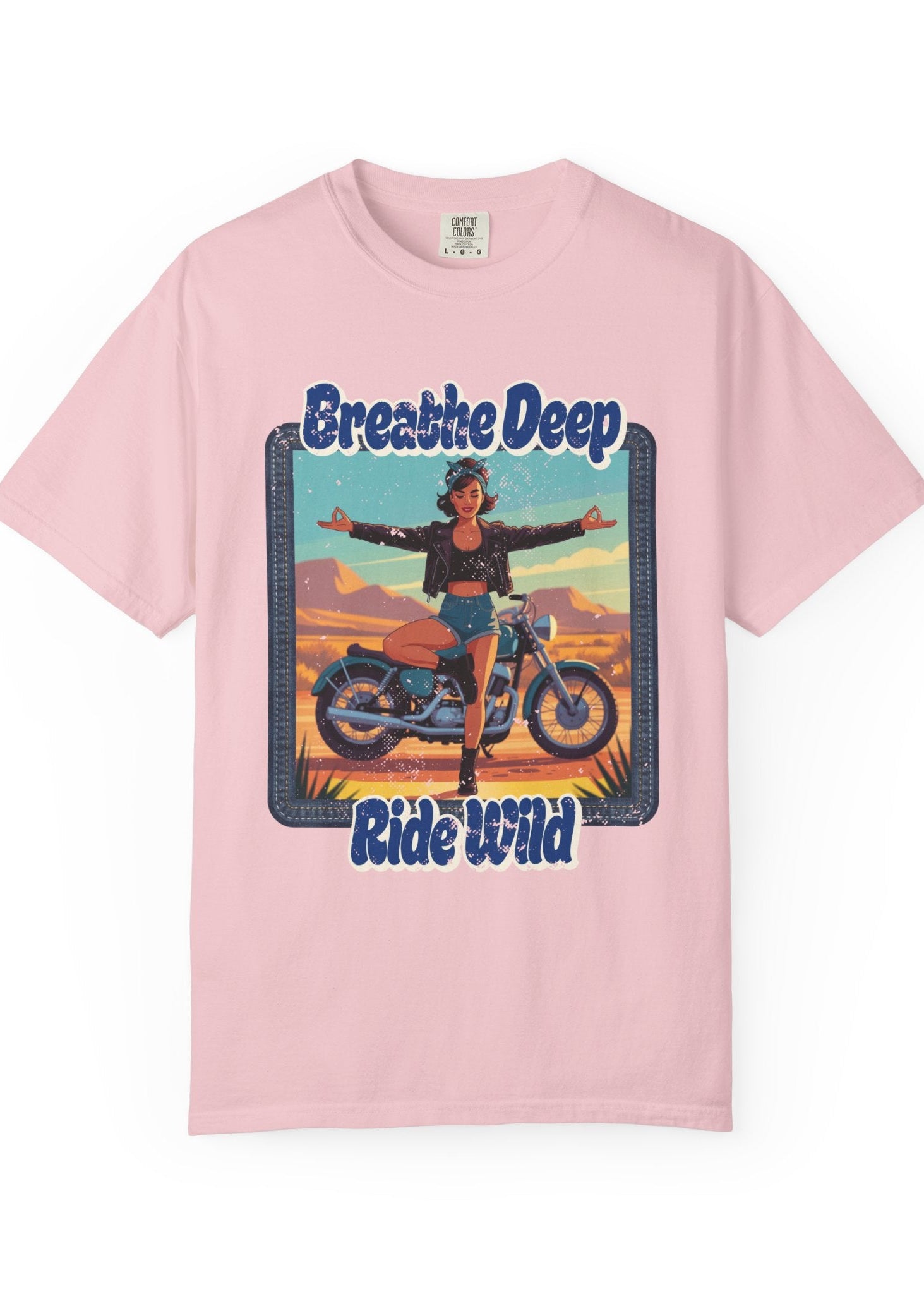 Breathe Deep Ride Wild Tee