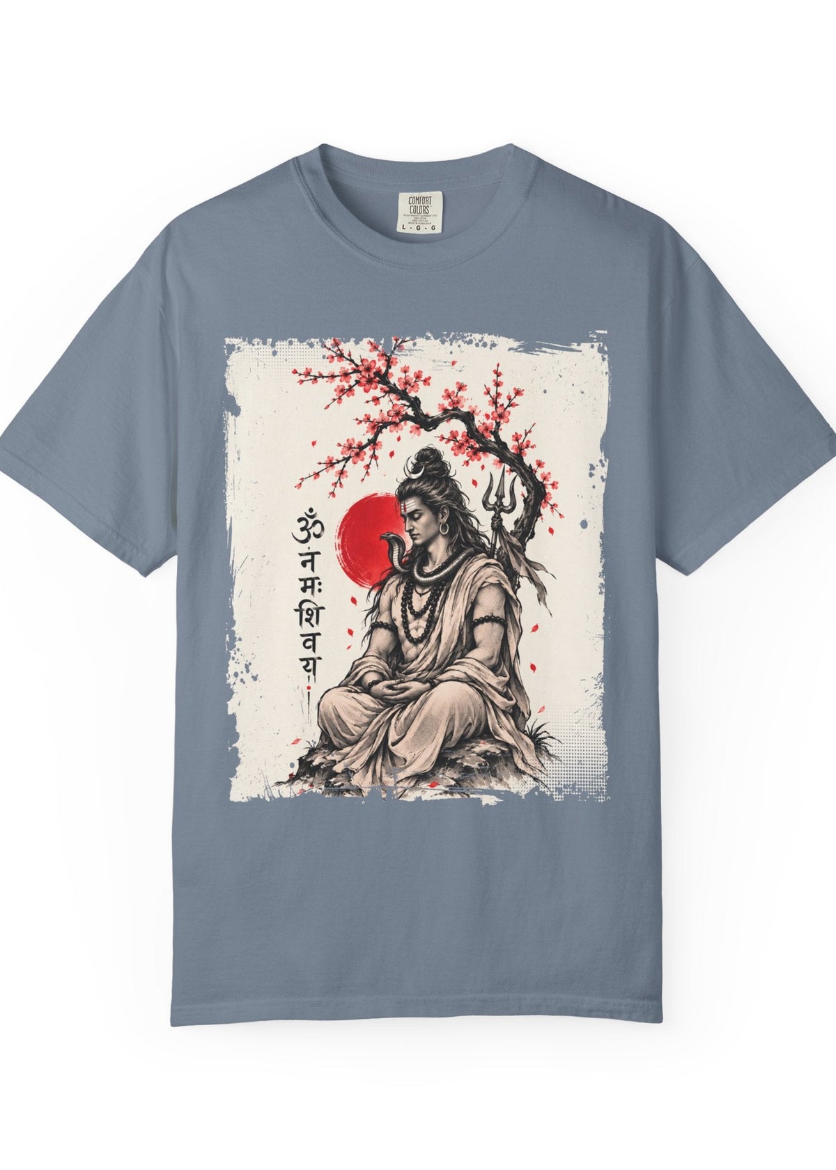Lord Shiva Sakura Meditation T-Shirt