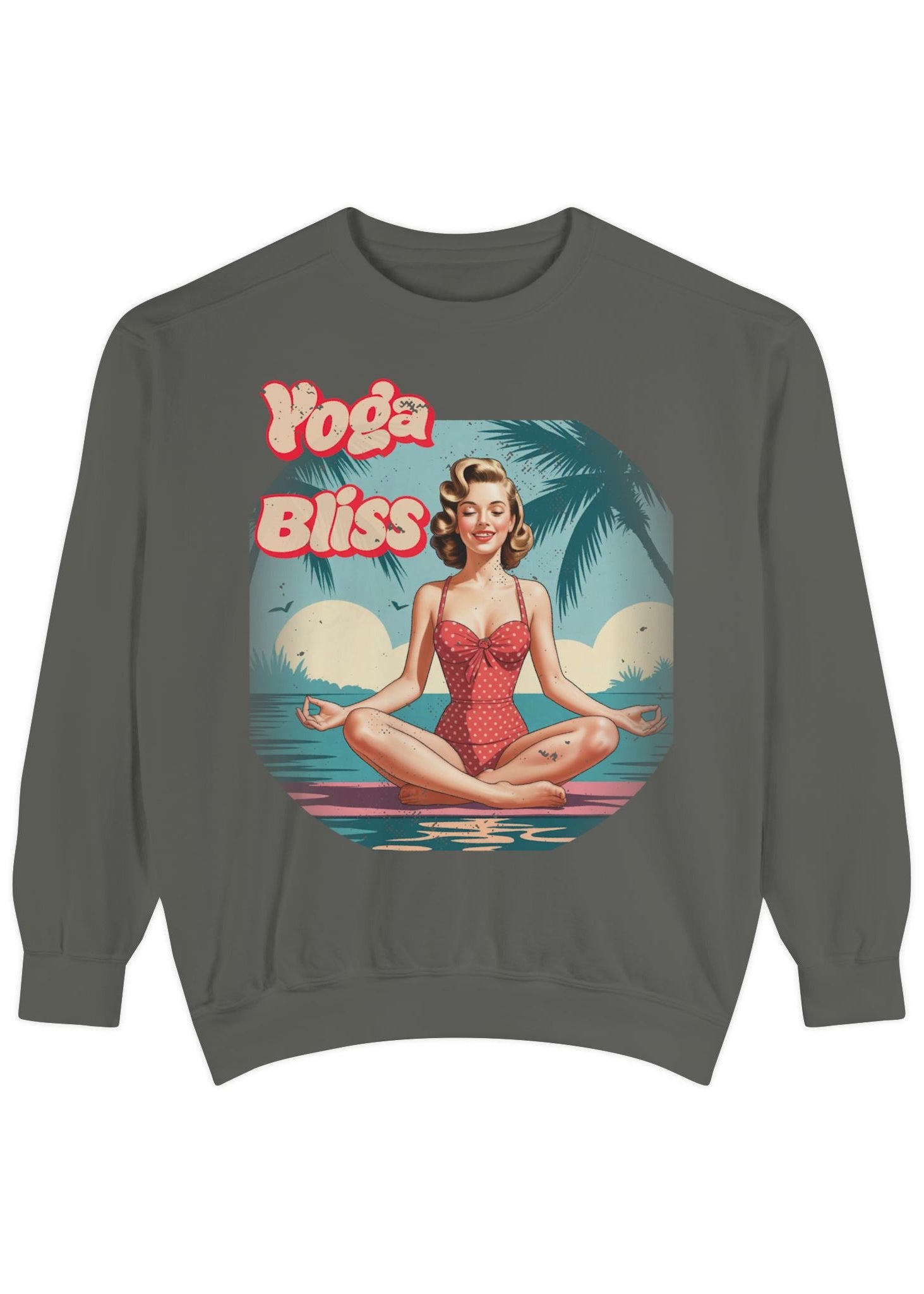 Yoga Bliss Vintage Pin-Up Sweatshirt