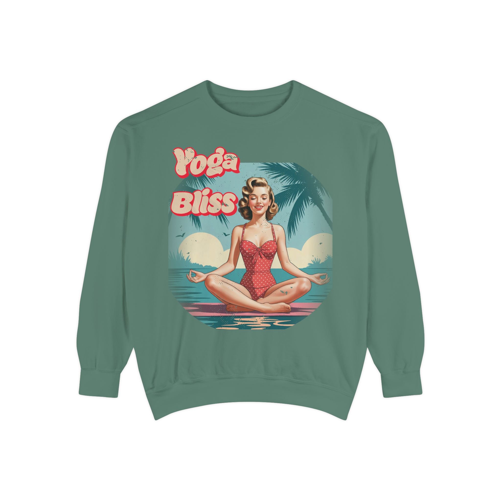 Yoga Bliss Vintage Pin-Up Sweatshirt