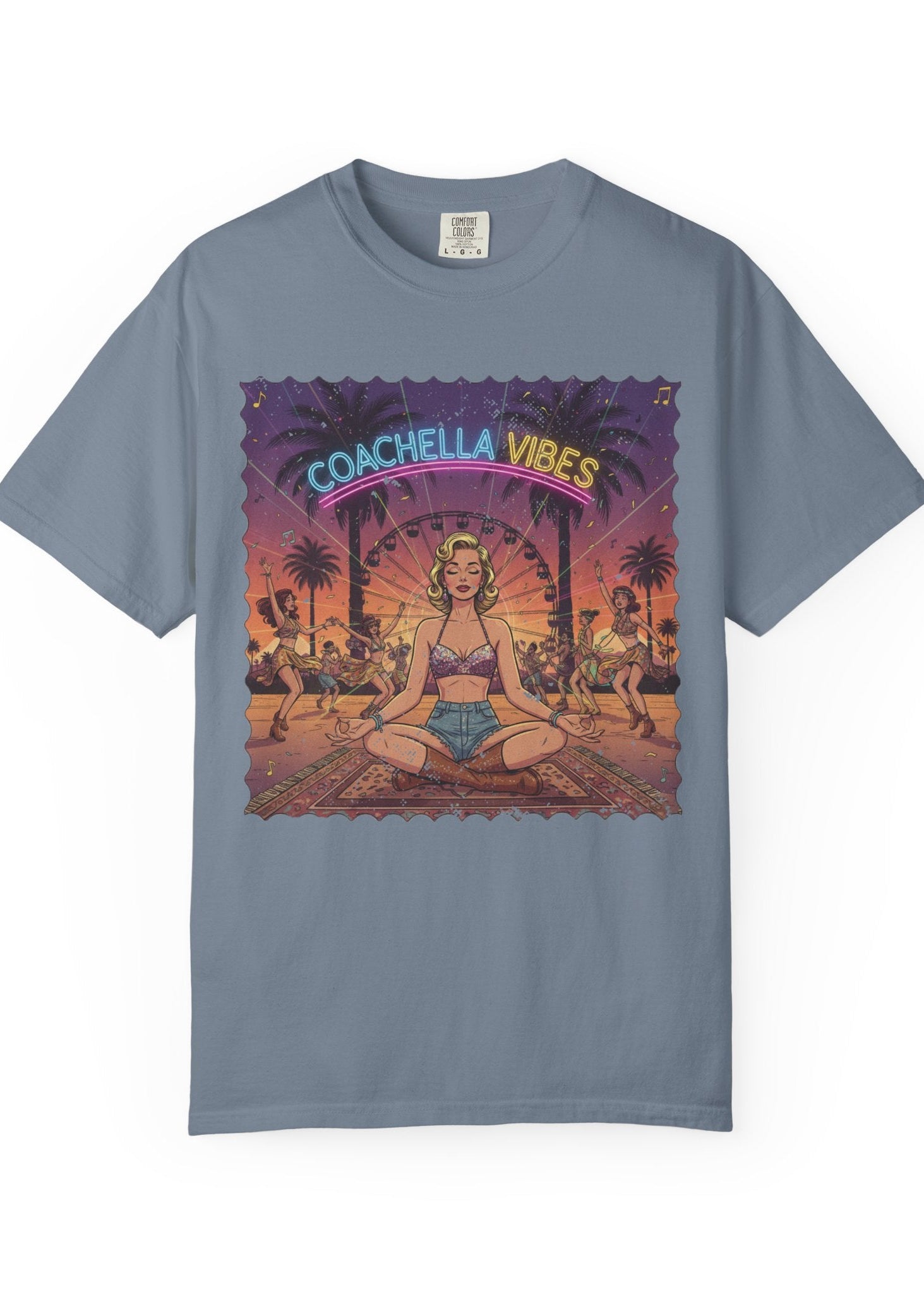 Pinup Meditation Coachella Tee