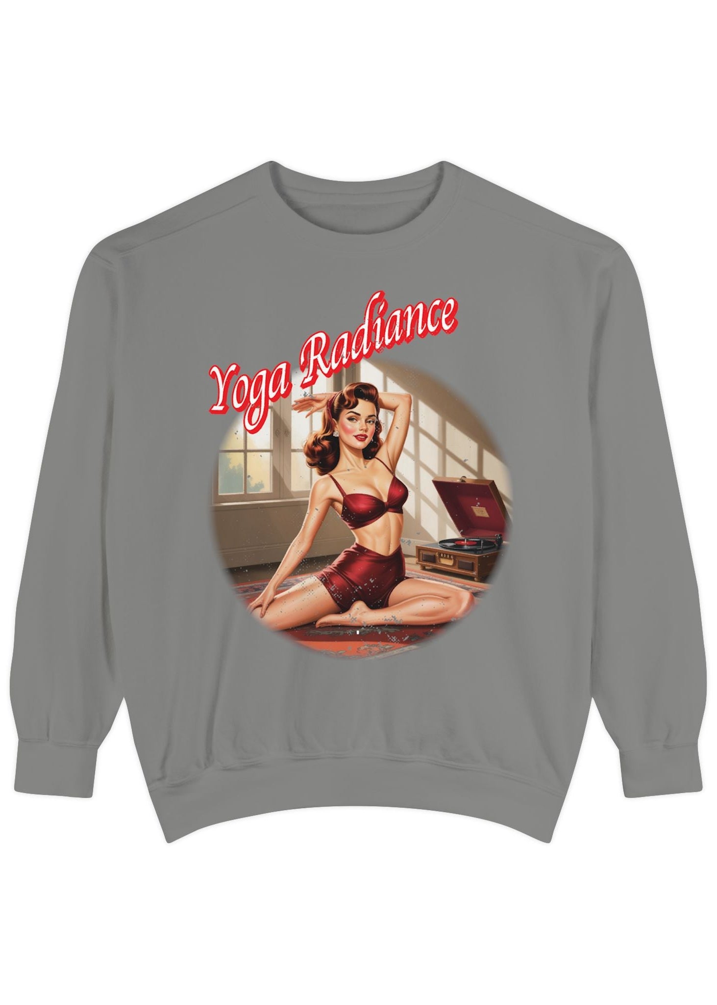 Yoga Radiance Vintage Pin-Up Sweatshirt