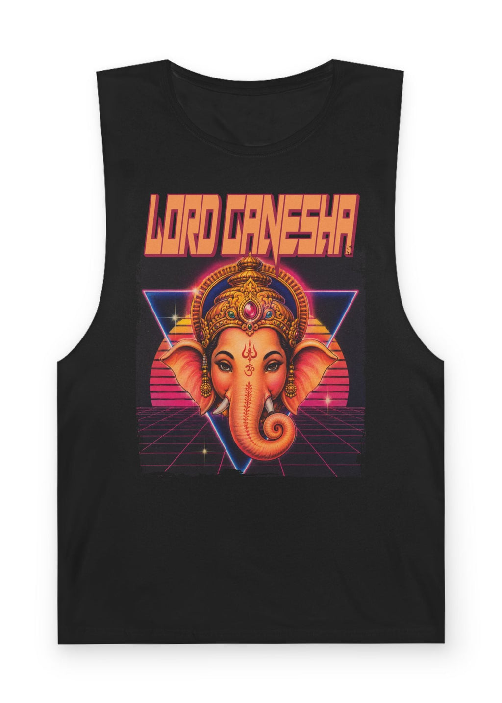 80s Synthwave Lord Ganesha Tank Top
