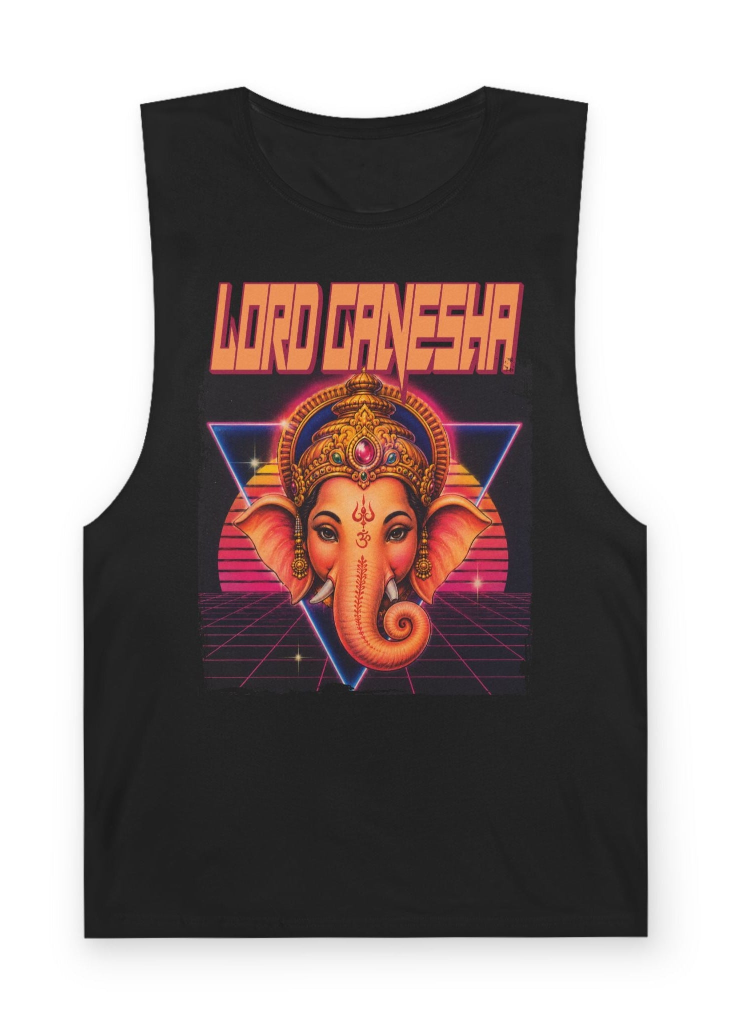 80s Synthwave Lord Ganesha Tank Top