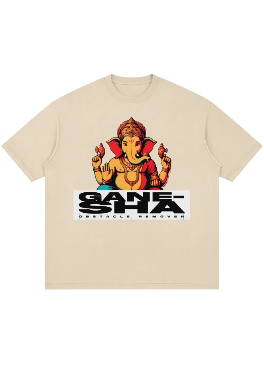 Ganesha Pop Art Oversized Tee