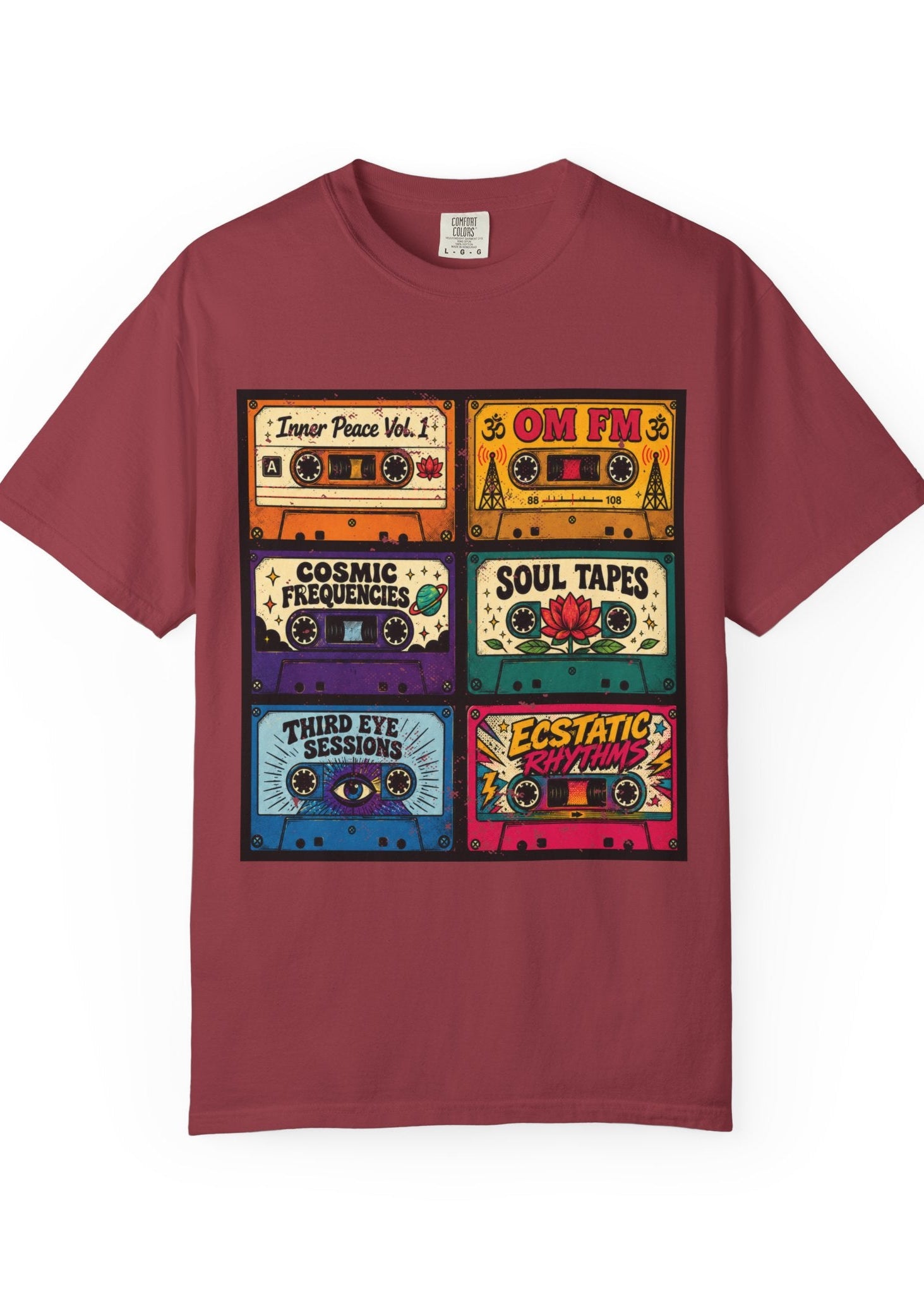 Retro Cassette Tape Yoga T-Shirt