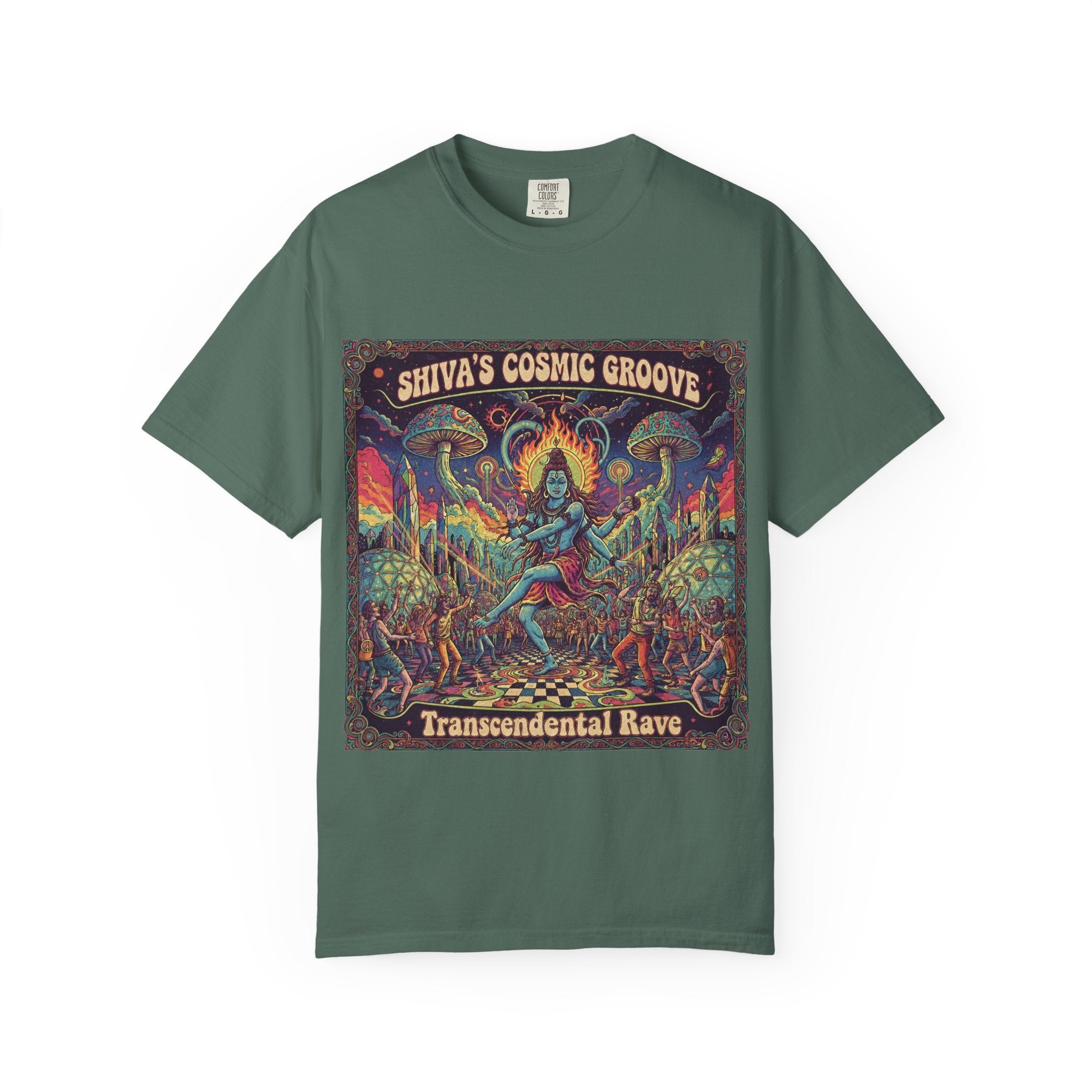 Shiva's Cosmic Groove T-Shirt – Transcendental Rave Psychedelic Graphic Tee