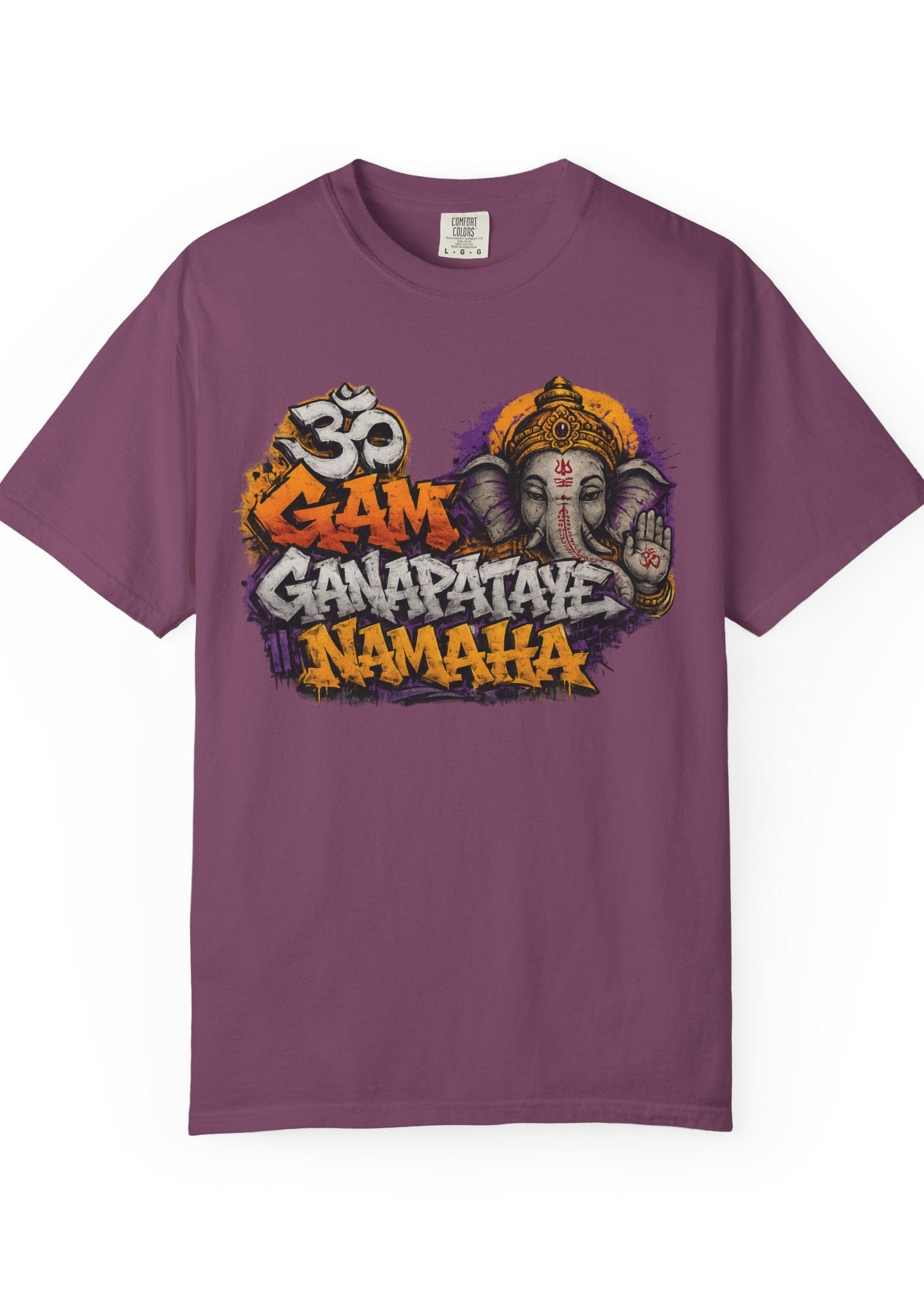 Om Gam Ganapataye Namaha Graffiti Ganesha Tee