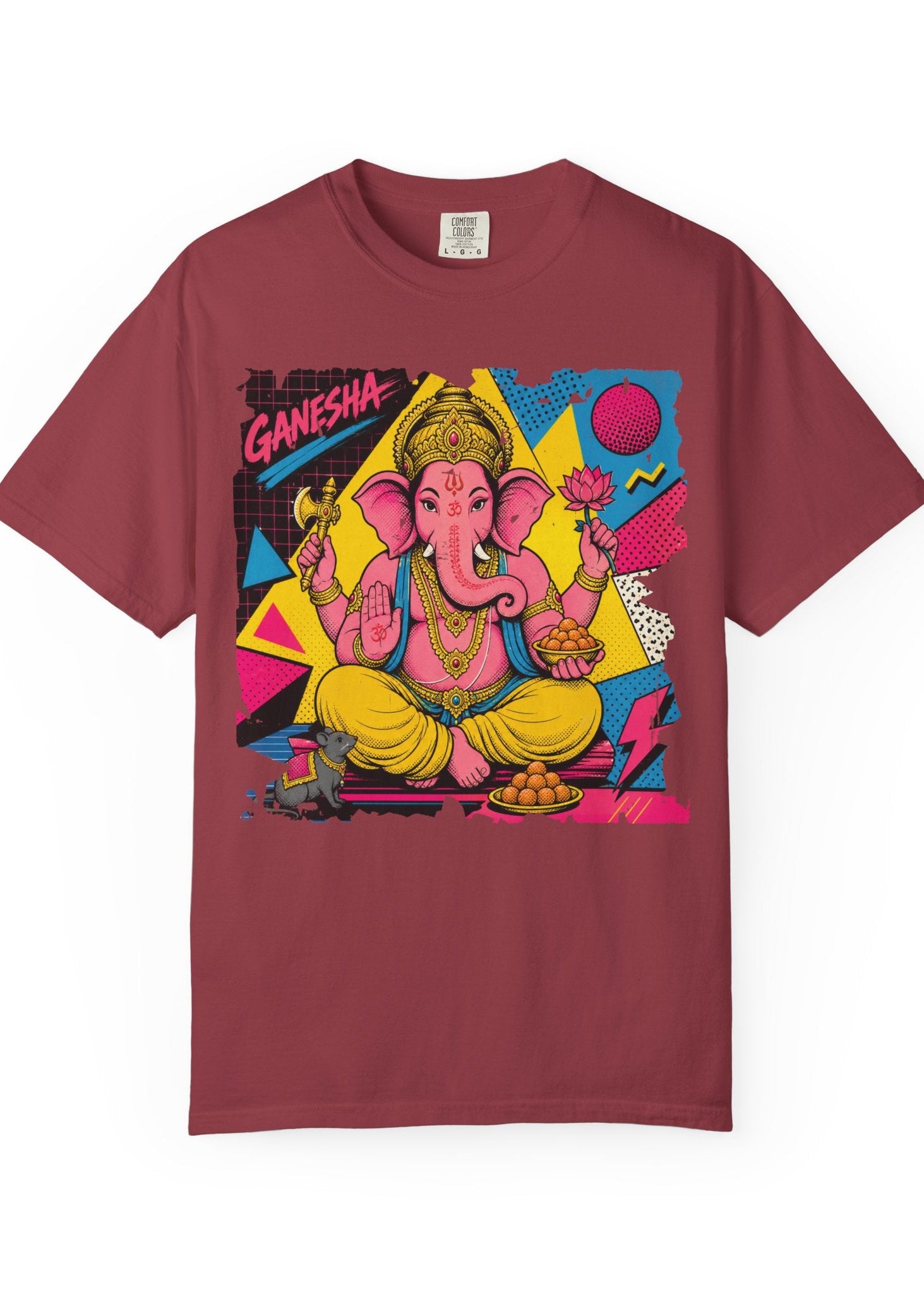 80s Pop Art Lord Ganesha Graphic T-Shirt