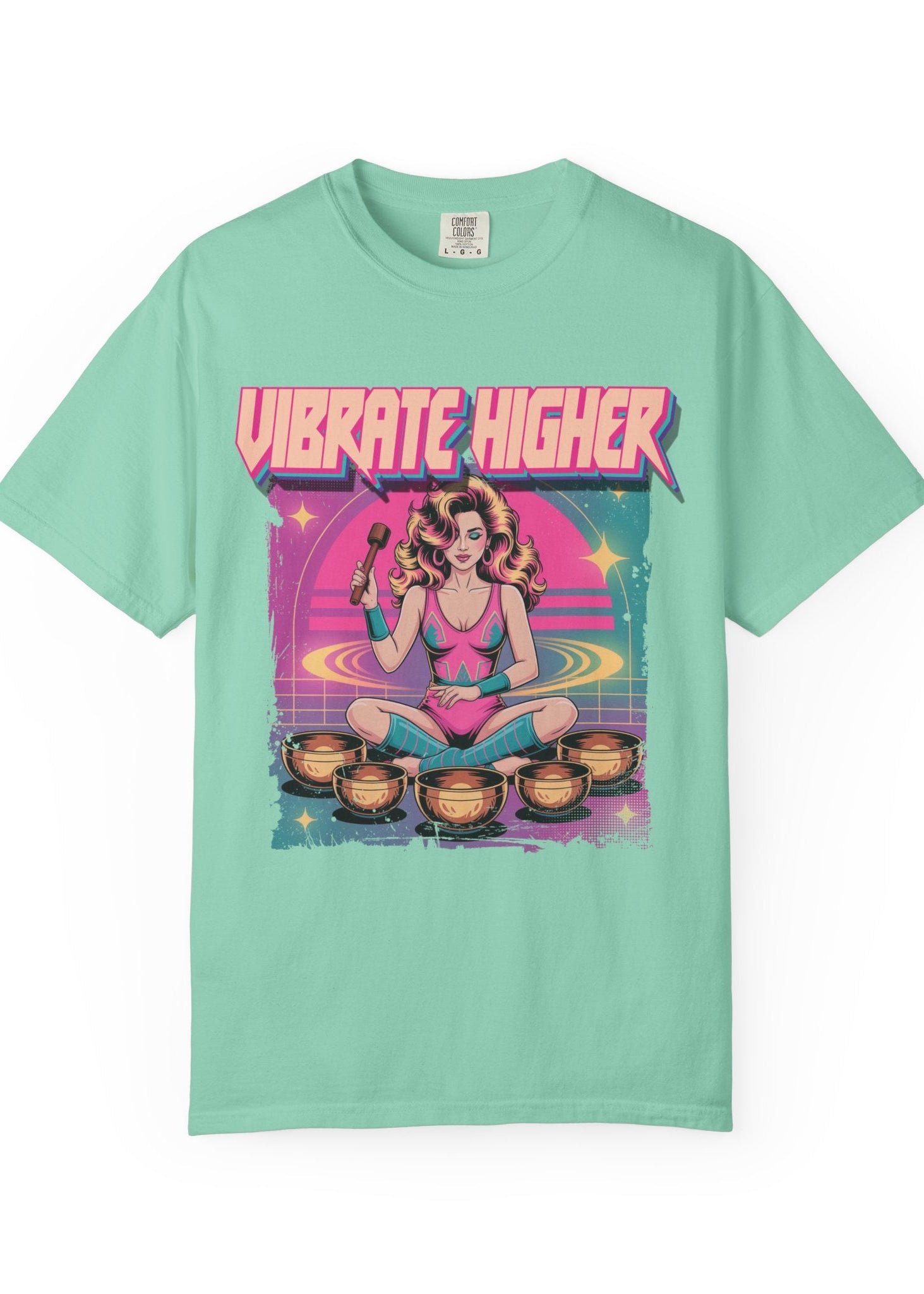 Vibrate Higher Retro 80s Sound Bath Tee