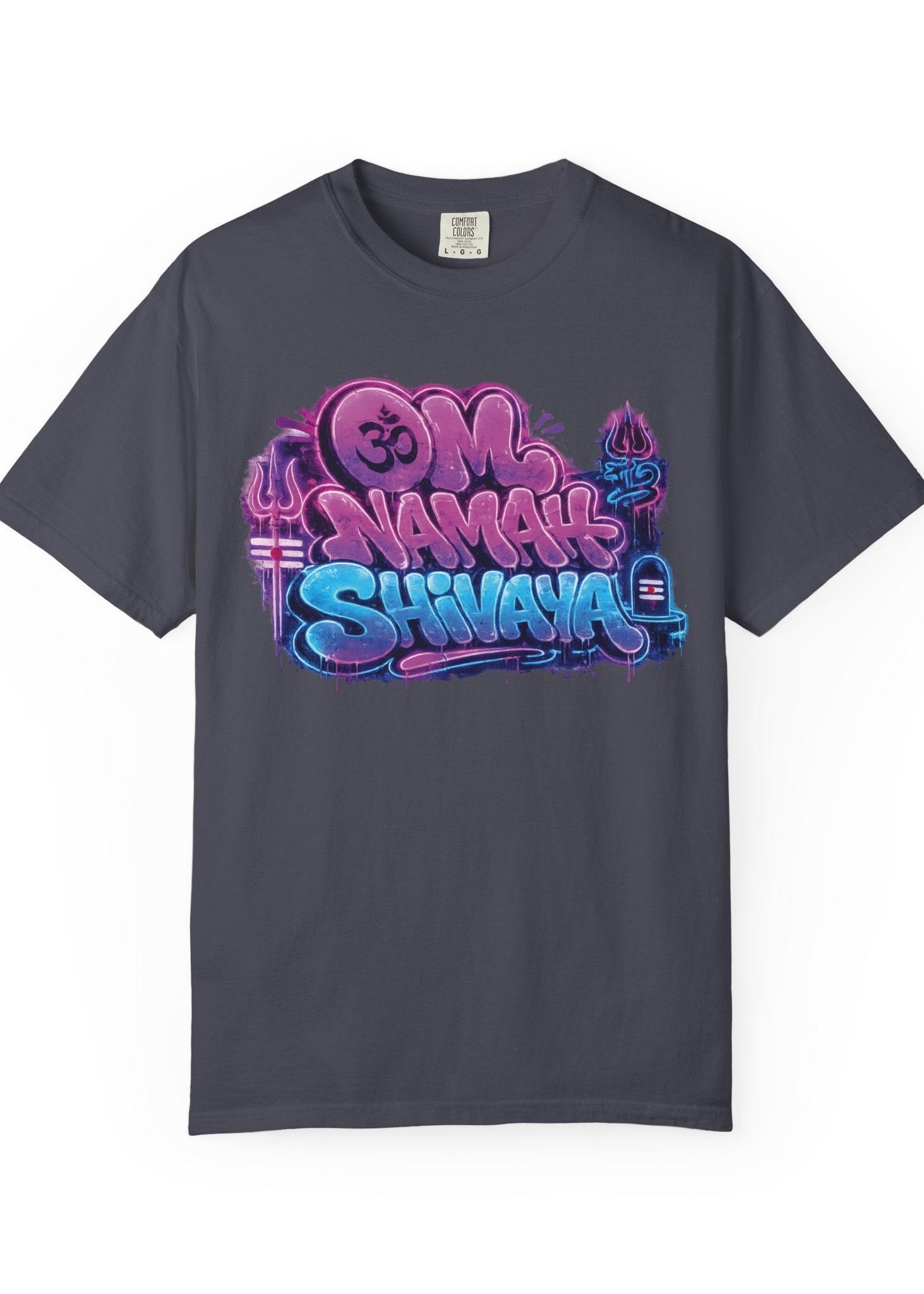 Om Namah Shivaya Neon Graffiti Tee