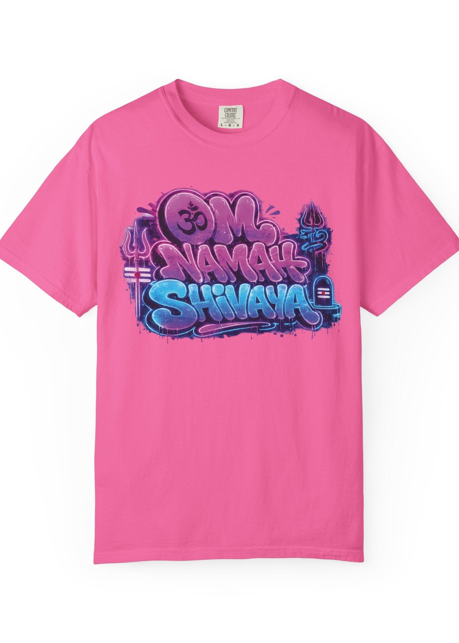 Om Namah Shivaya Neon Graffiti Tee
